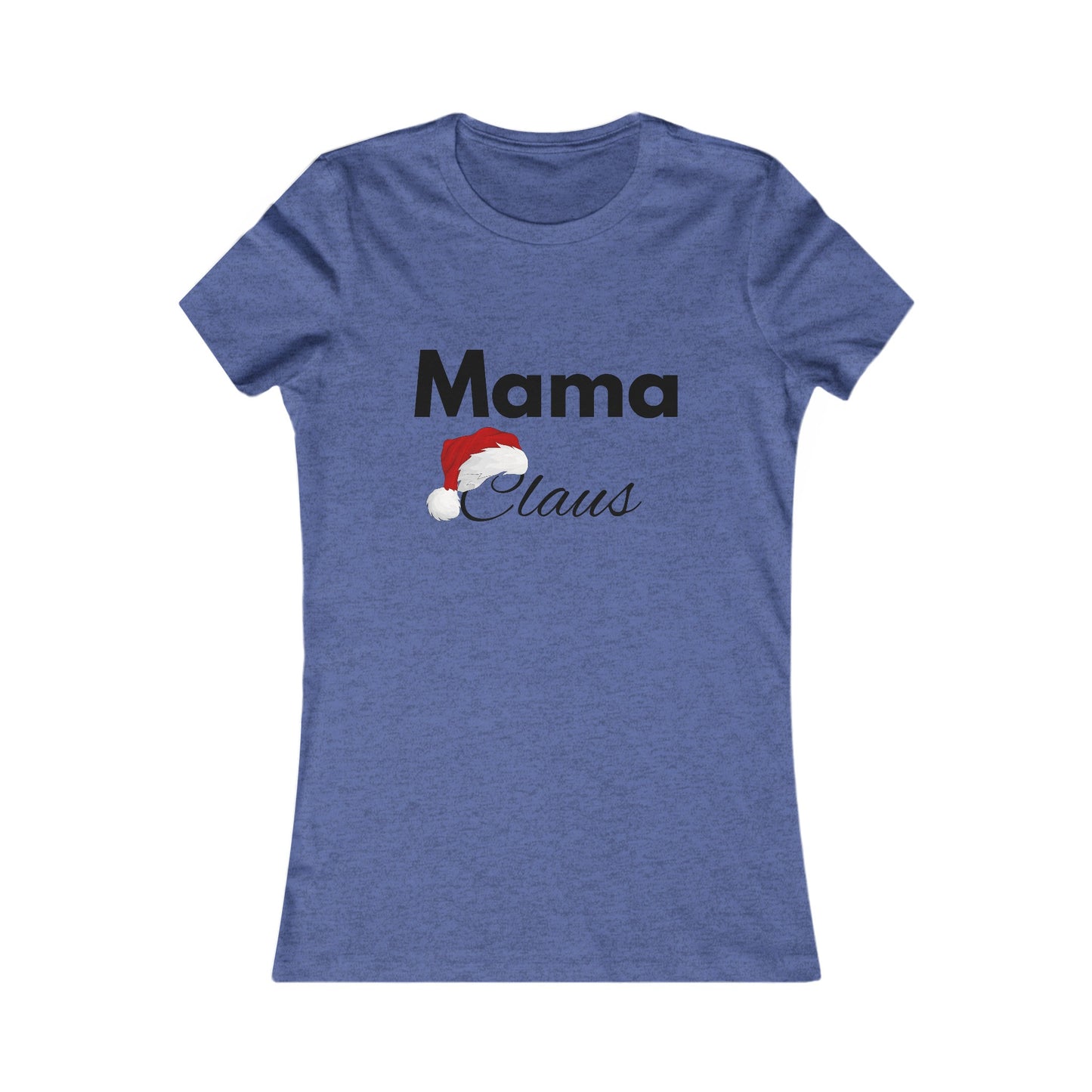 Mama Claus Christmas Shirt - Festive Holiday Tee for Moms with Santa Hat Design