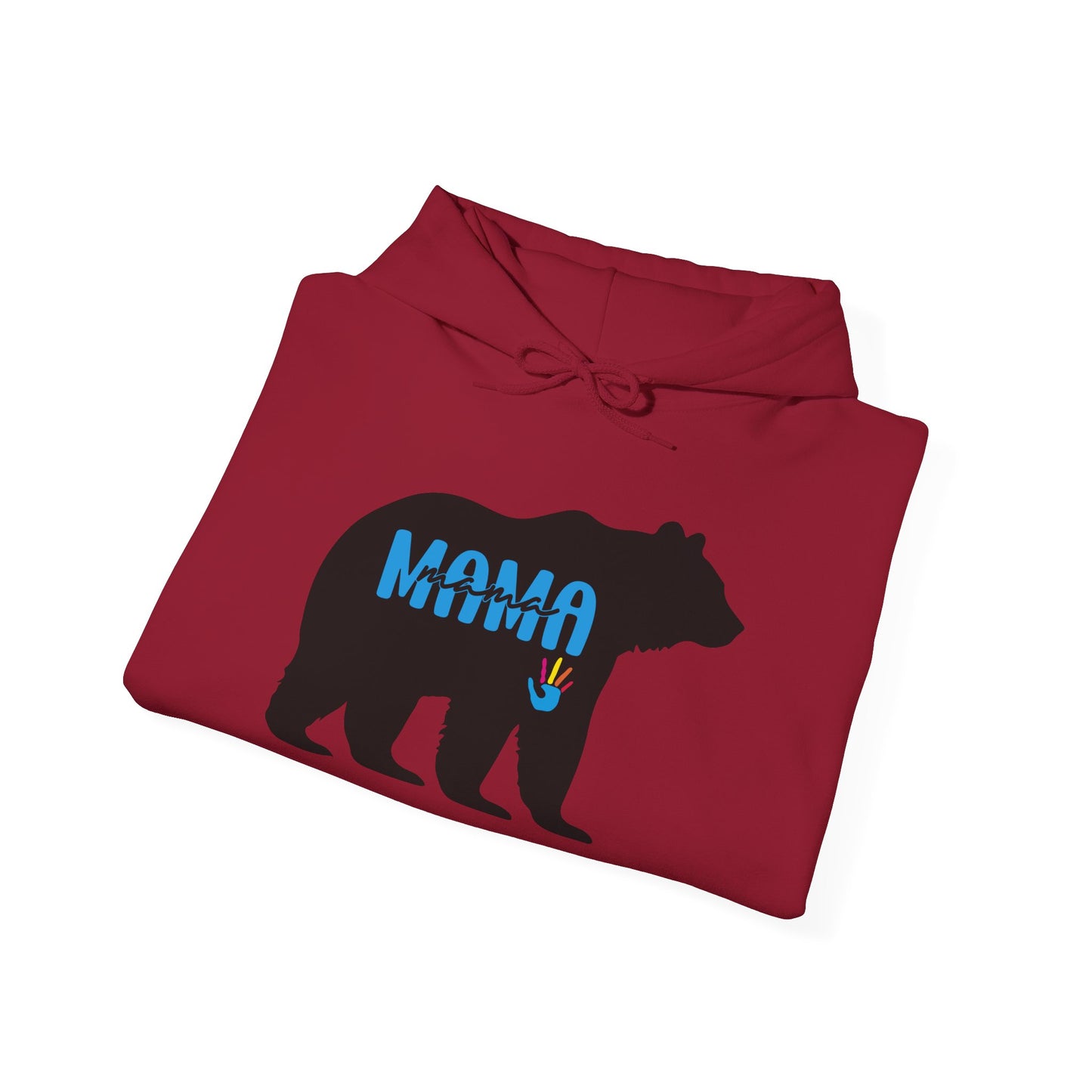 Mama Bear Hooded Sweatshirt | Autism Mama - Proud Support Sweatshirt