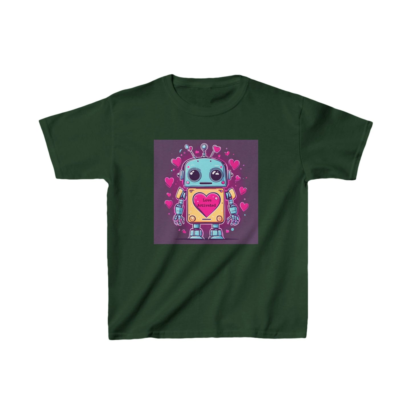 Love Activated - Robot Valentine's Kids' Tee