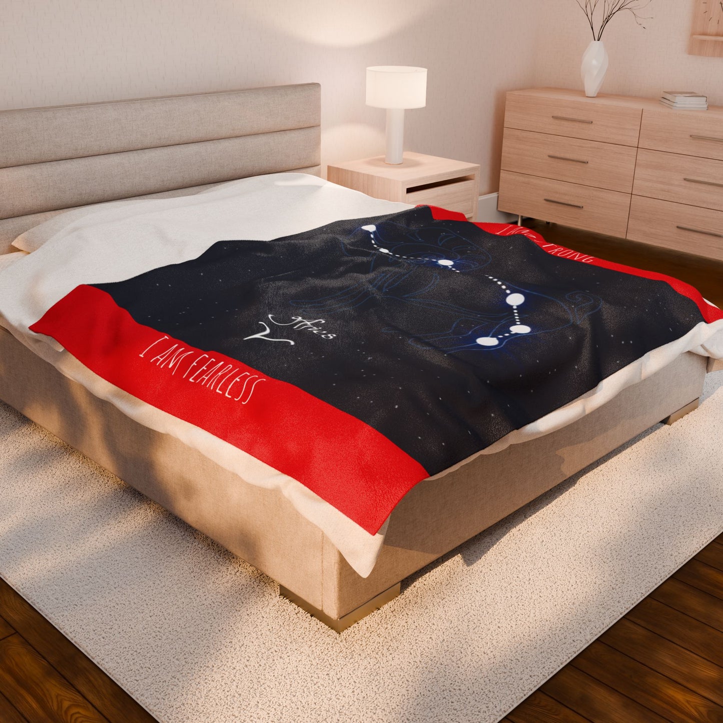 Aries Constellation Blanket - "I Am Strong, I Am Fearless"