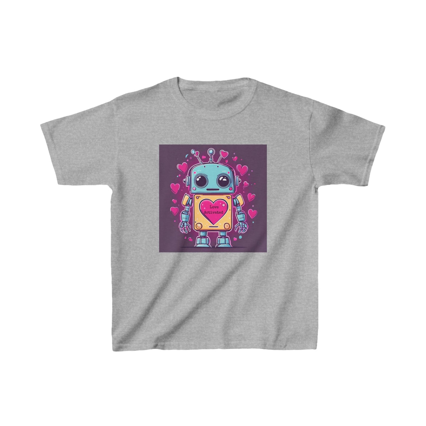 Love Activated - Robot Valentine's Kids' Tee