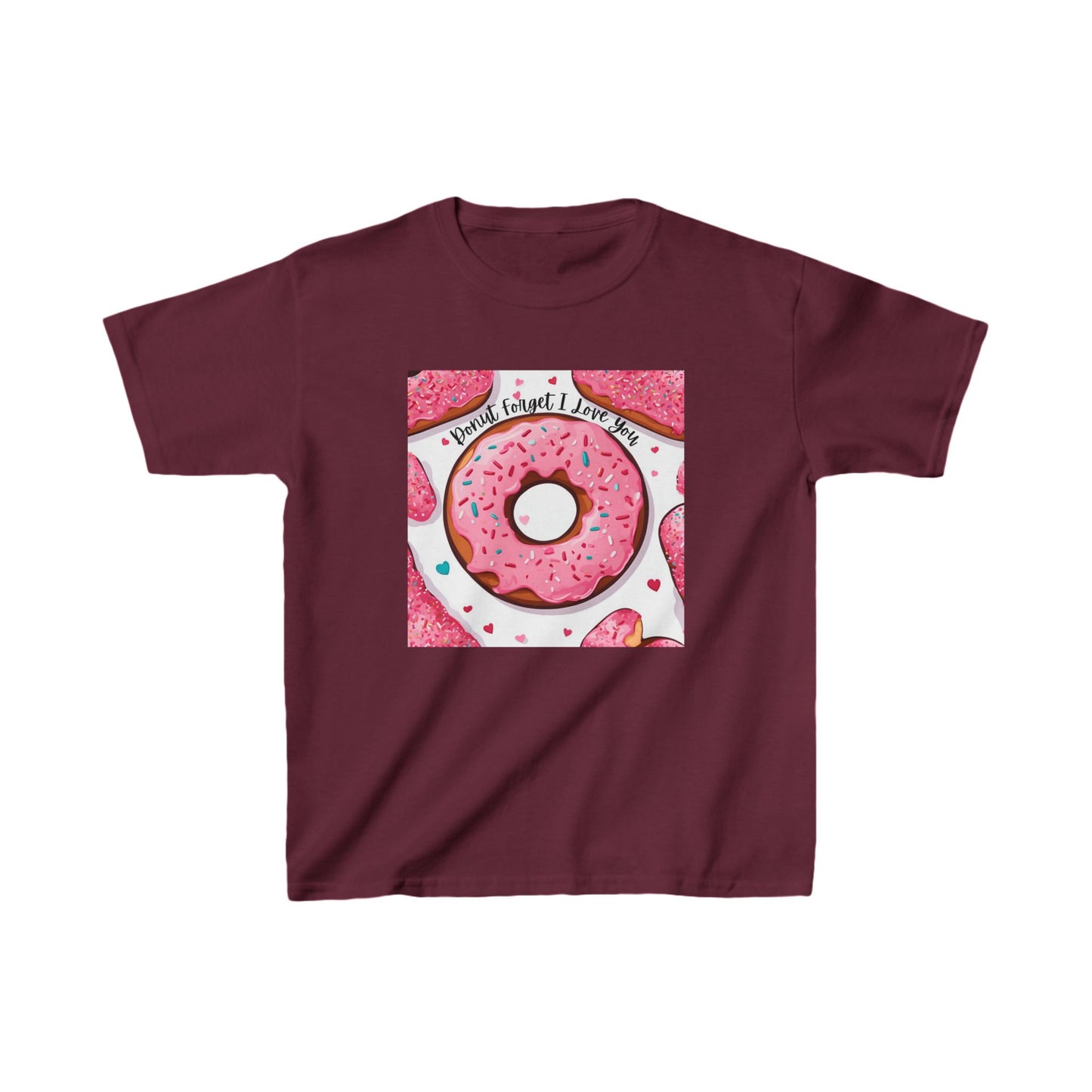 Donut Forget I Love You - Big Donut Valetint's Kids Tee
