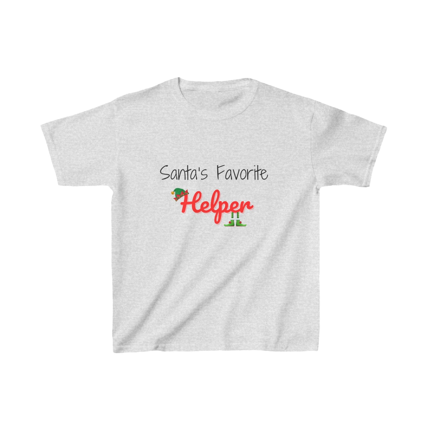 Santa's Favorite Helper Kids Tee - Cute Christmas Shirt for Boys and Girls