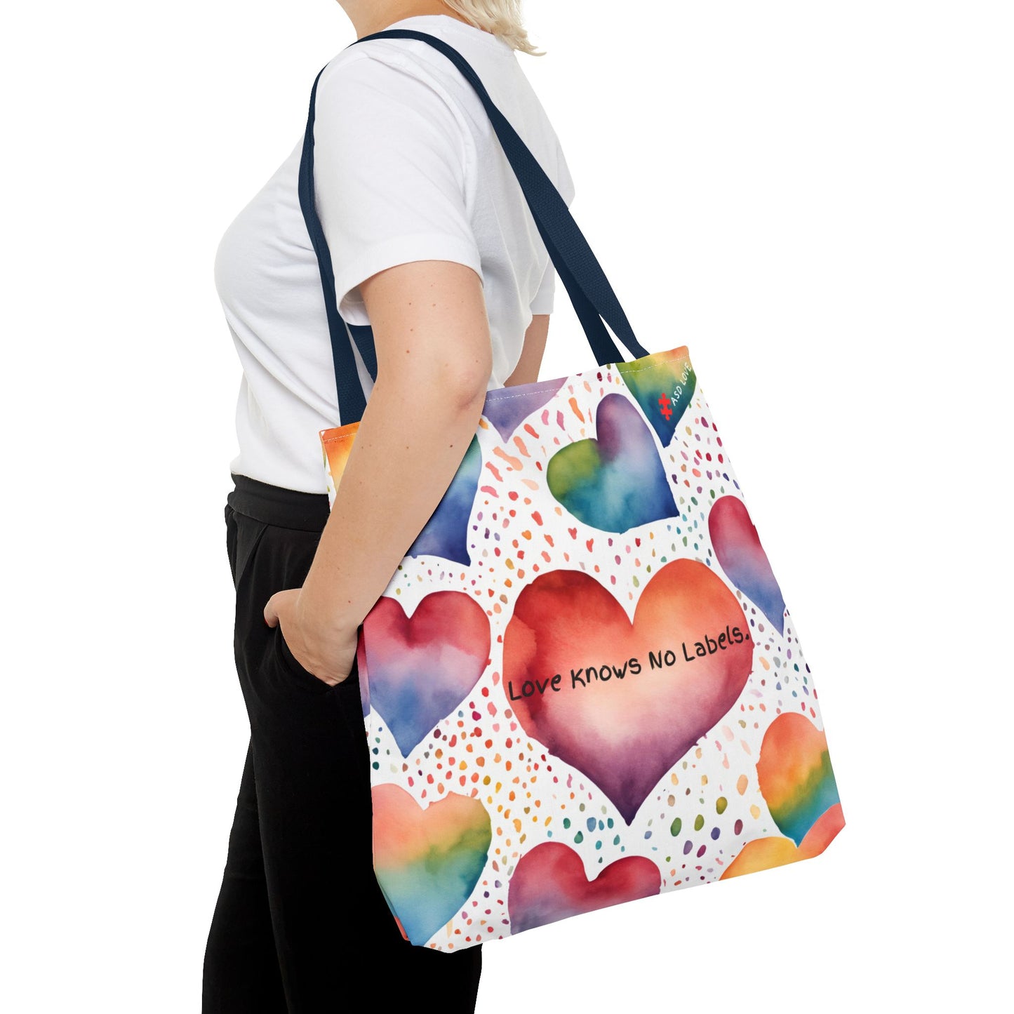 Love Knows No Labels Heart Balloons Tote Bag - Rise Above Division