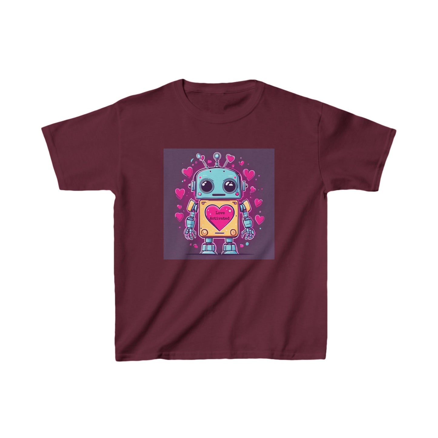 Love Activated - Robot Valentine's Kids' Tee