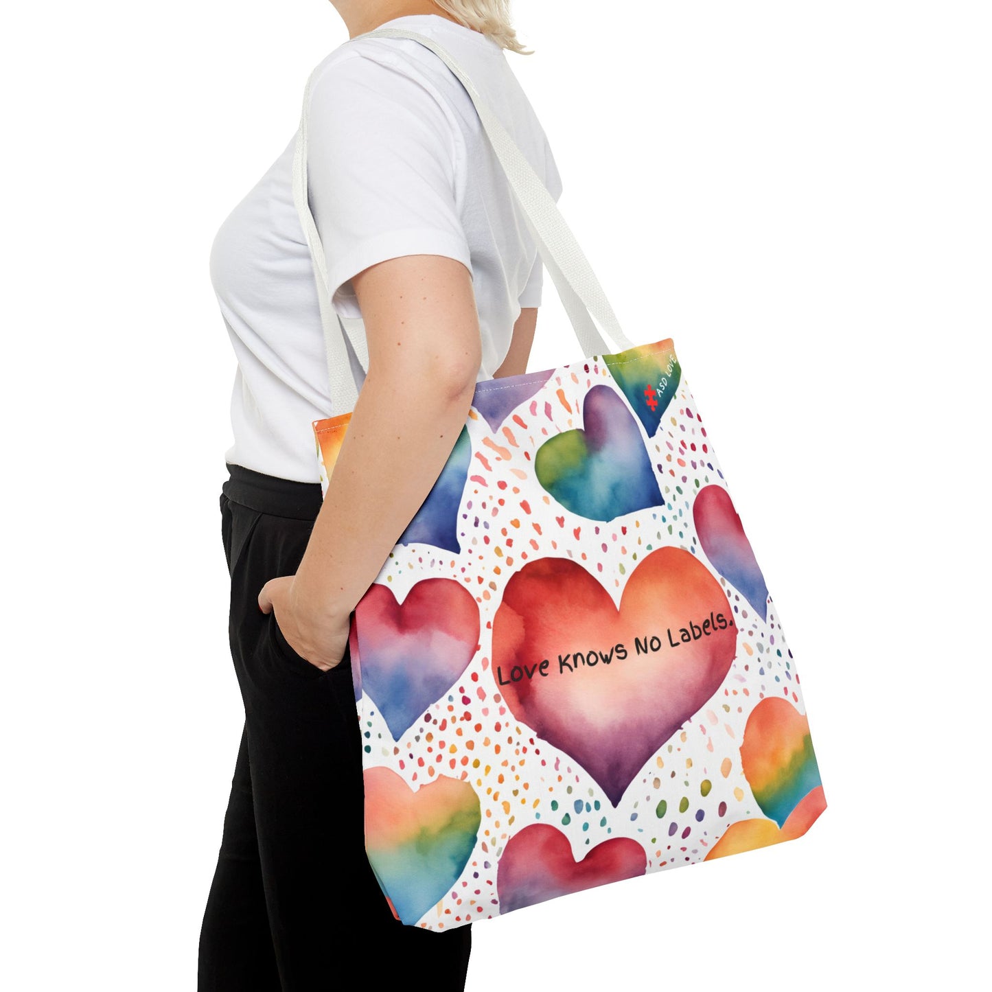 Love Knows No Labels Heart Balloons Tote Bag - Rise Above Division
