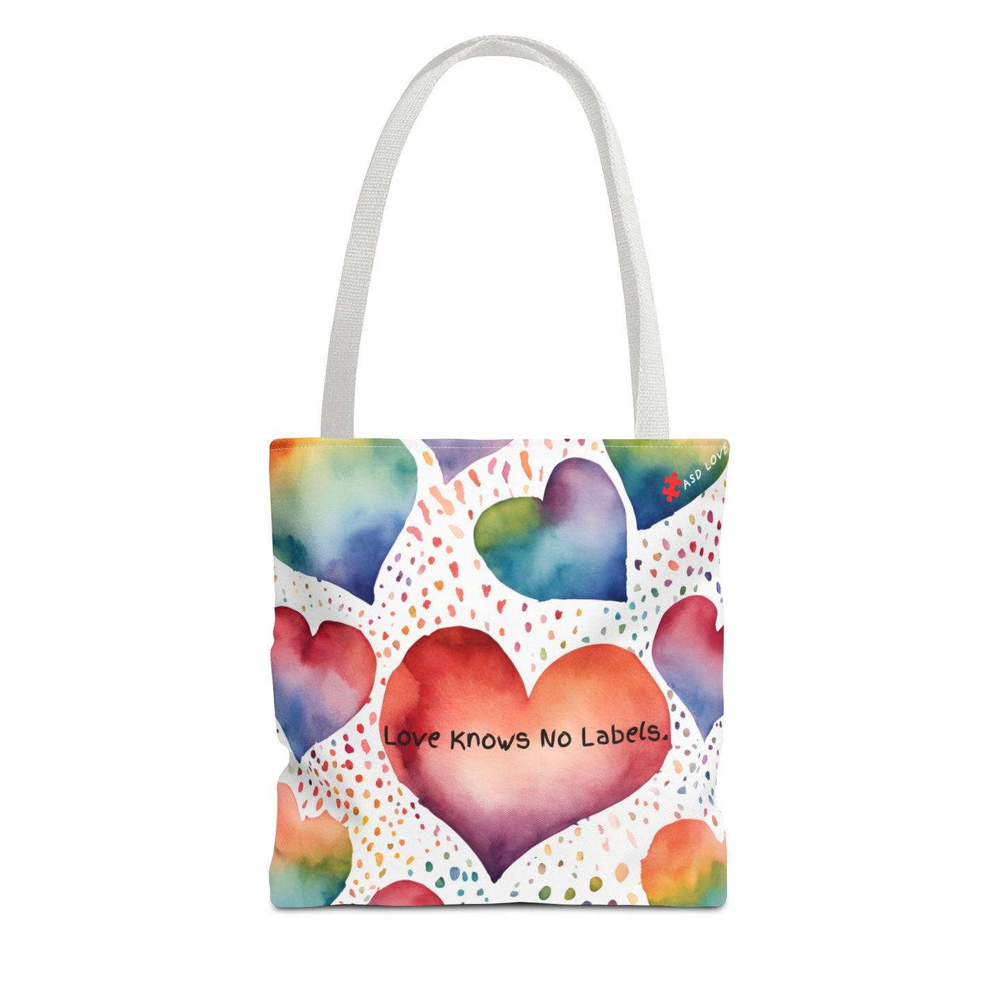 Love Knows No Labels Heart Balloons Tote Bag - Rise Above Division