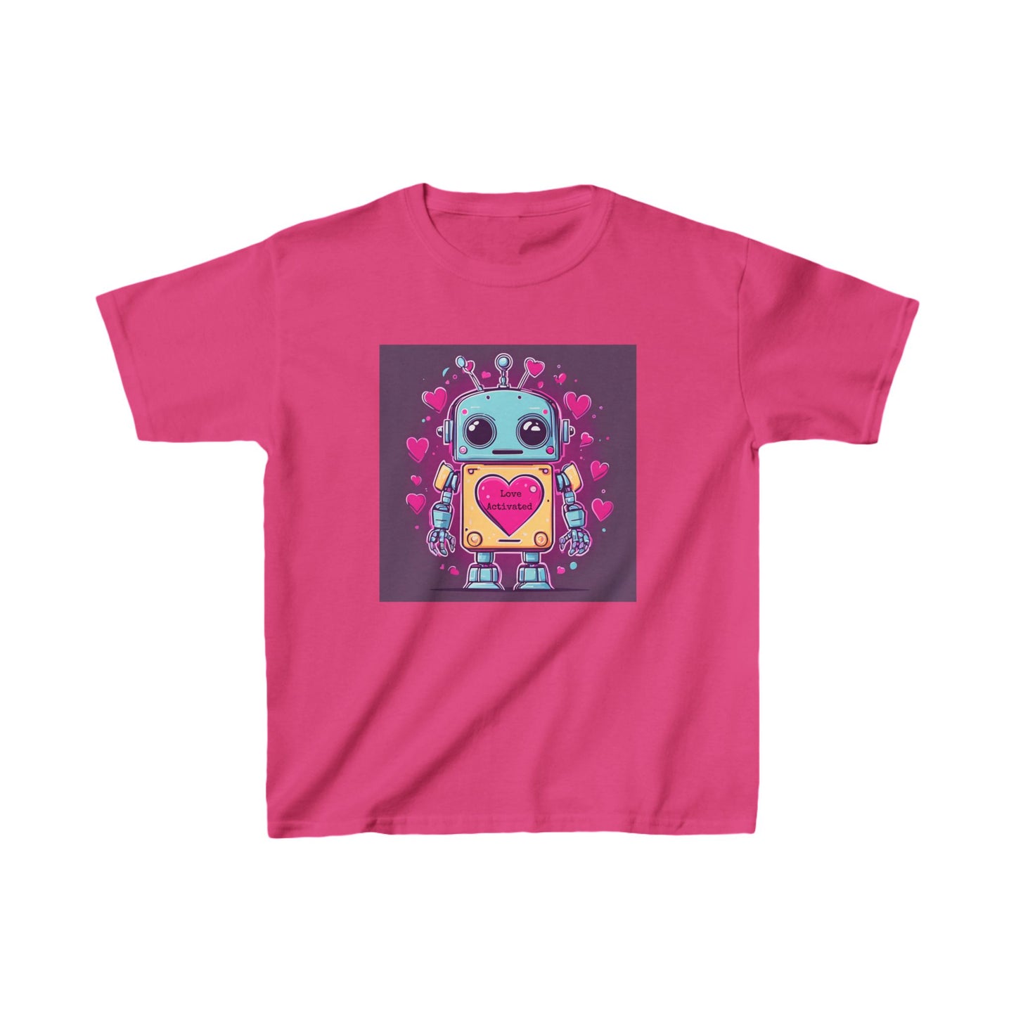 Love Activated - Robot Valentine's Kids' Tee