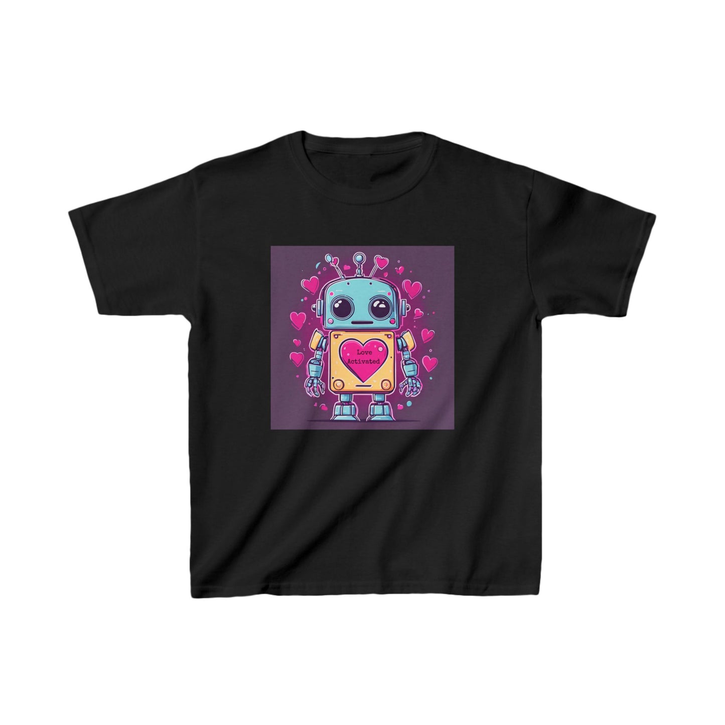 Love Activated - Robot Valentine's Kids' Tee