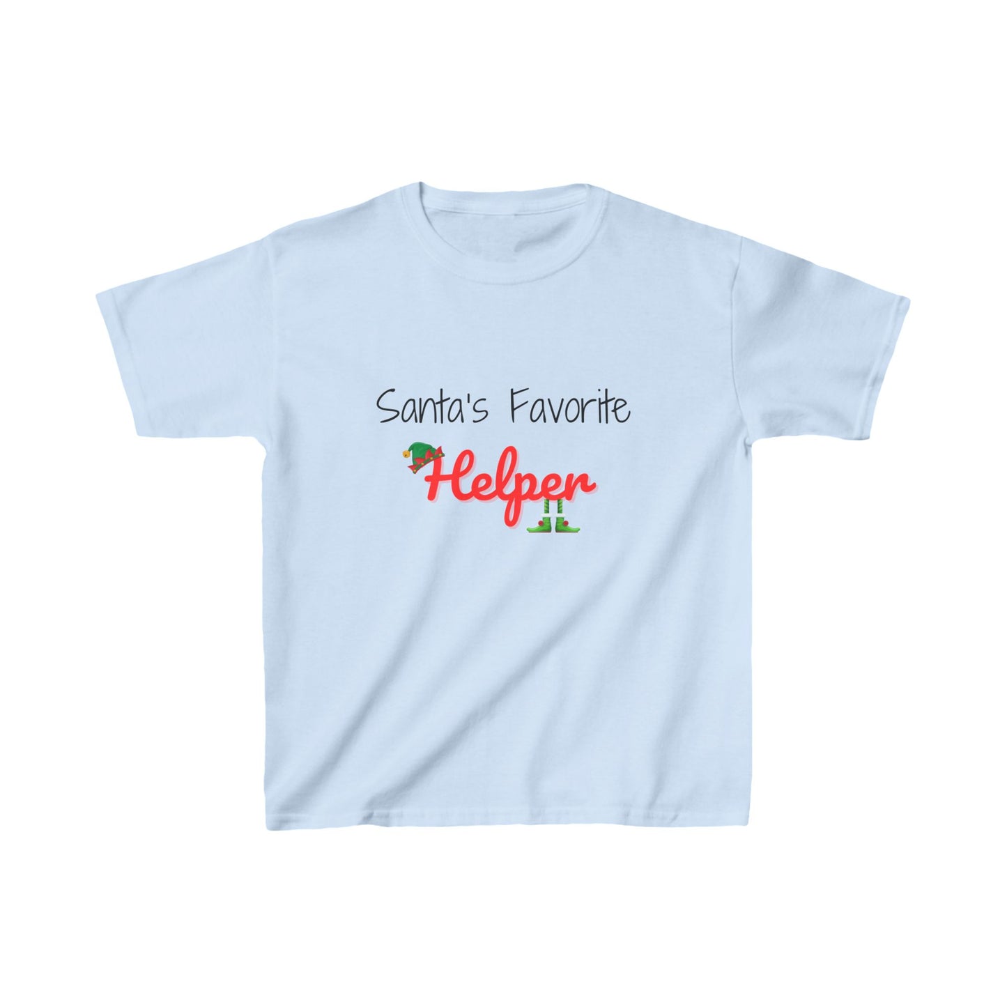 Santa's Favorite Helper Kids Tee - Cute Christmas Shirt for Boys and Girls