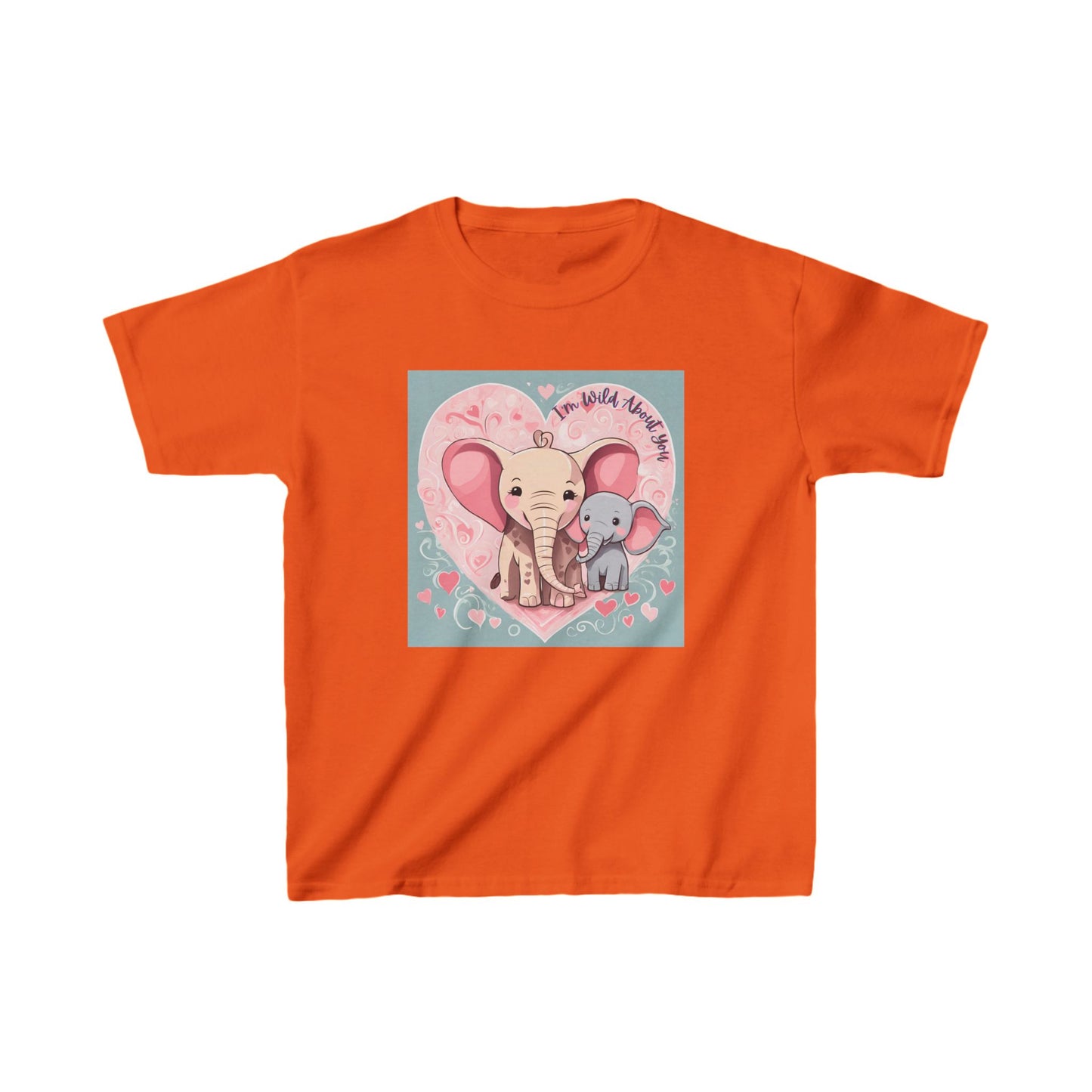 I'm Wild About You - Elephant Duo Valentine's Kids Tee