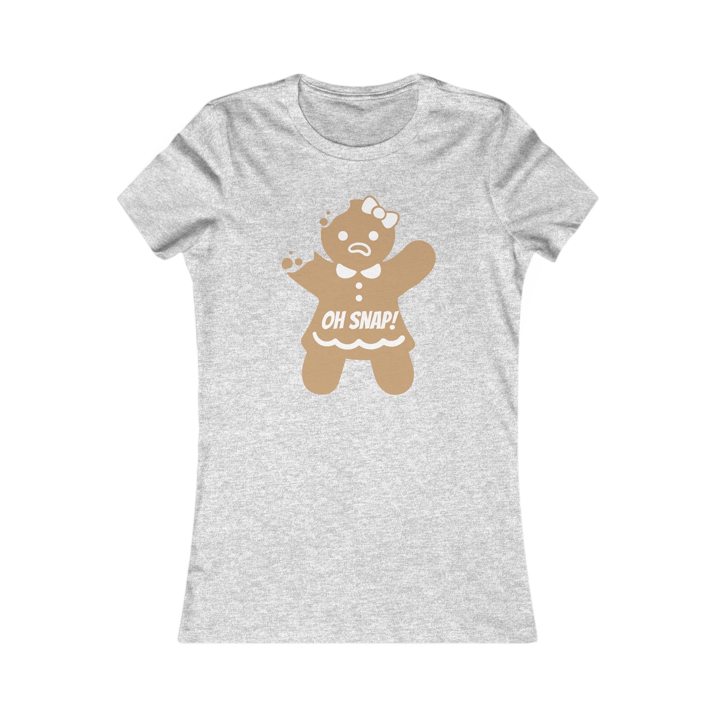 Oh Snap! Gingerbread Girl Shirt - Funny Christmas Holiday Tee with Broken Cookie Design
