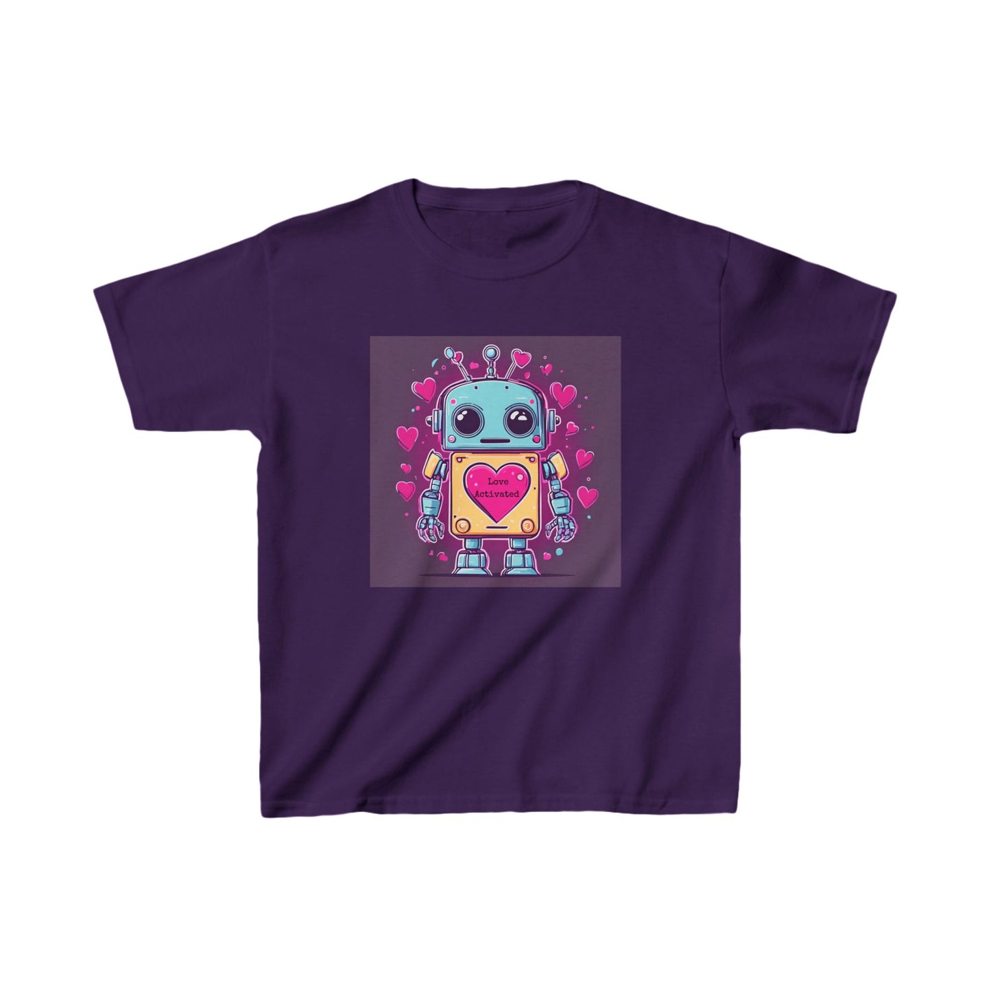 Love Activated - Robot Valentine's Kids' Tee