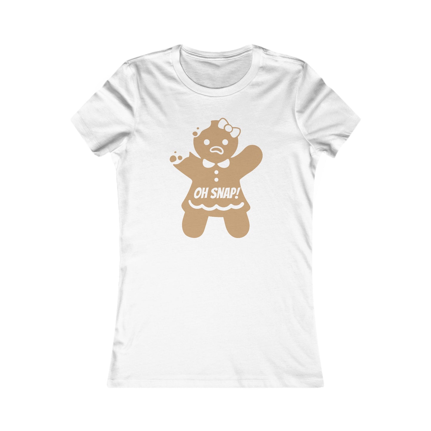 Oh Snap! Gingerbread Girl Shirt - Funny Christmas Holiday Tee with Broken Cookie Design