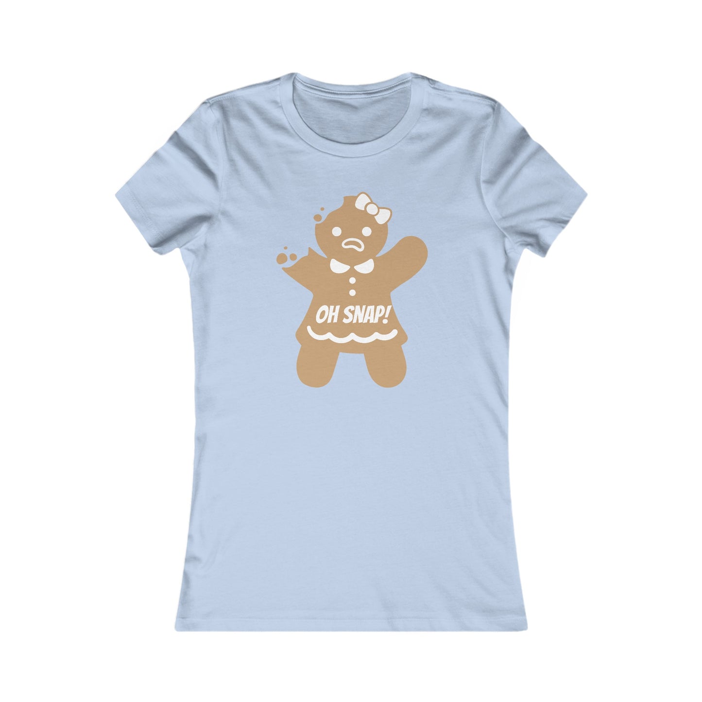Oh Snap! Gingerbread Girl Shirt - Funny Christmas Holiday Tee with Broken Cookie Design