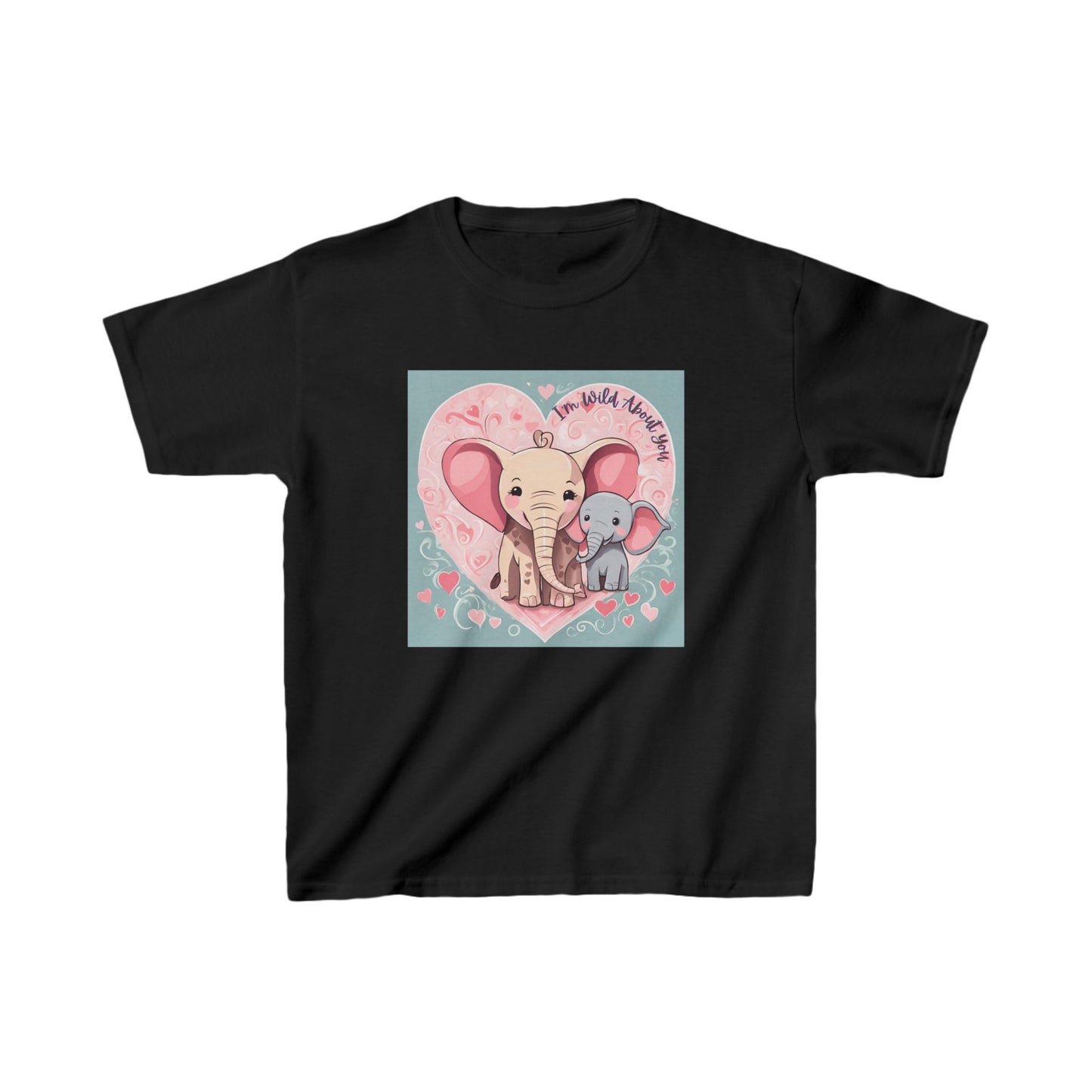 I'm Wild About You - Elephant Duo Valentine's Kids Tee
