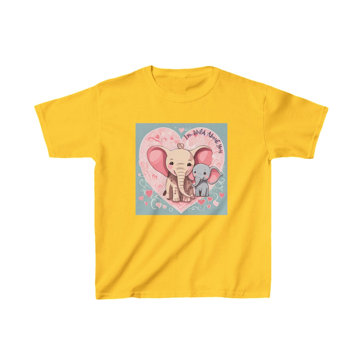 I'm Wild About You - Elephant Duo Valentine's Kids Tee