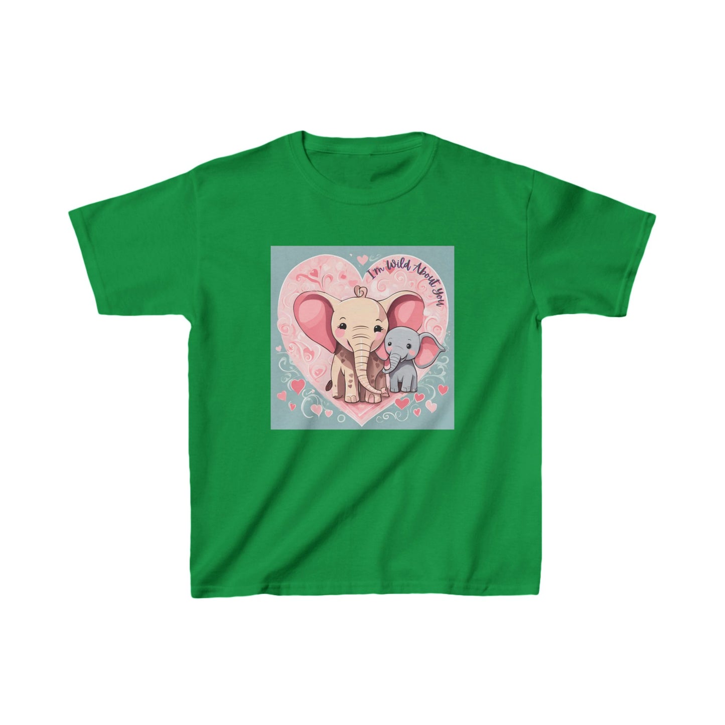 I'm Wild About You - Elephant Duo Valentine's Kids Tee