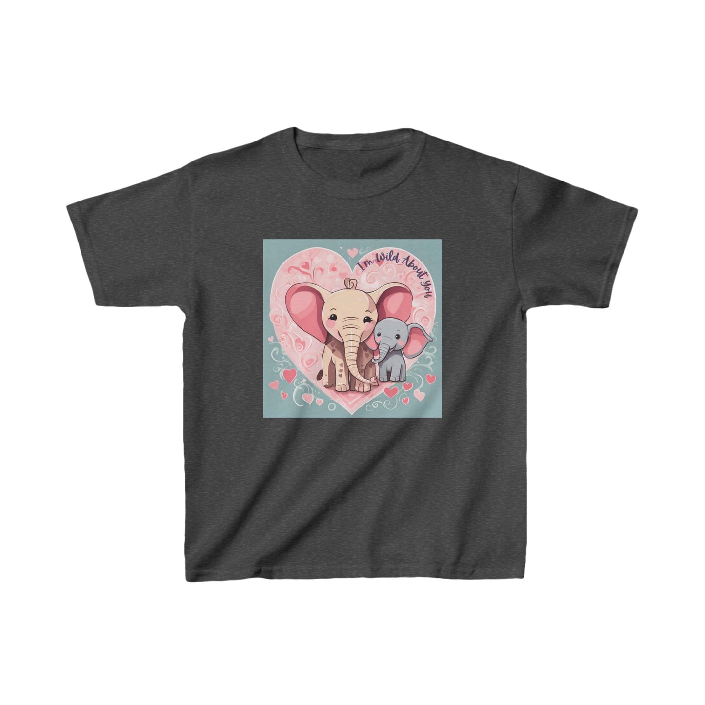 I'm Wild About You - Elephant Duo Valentine's Kids Tee