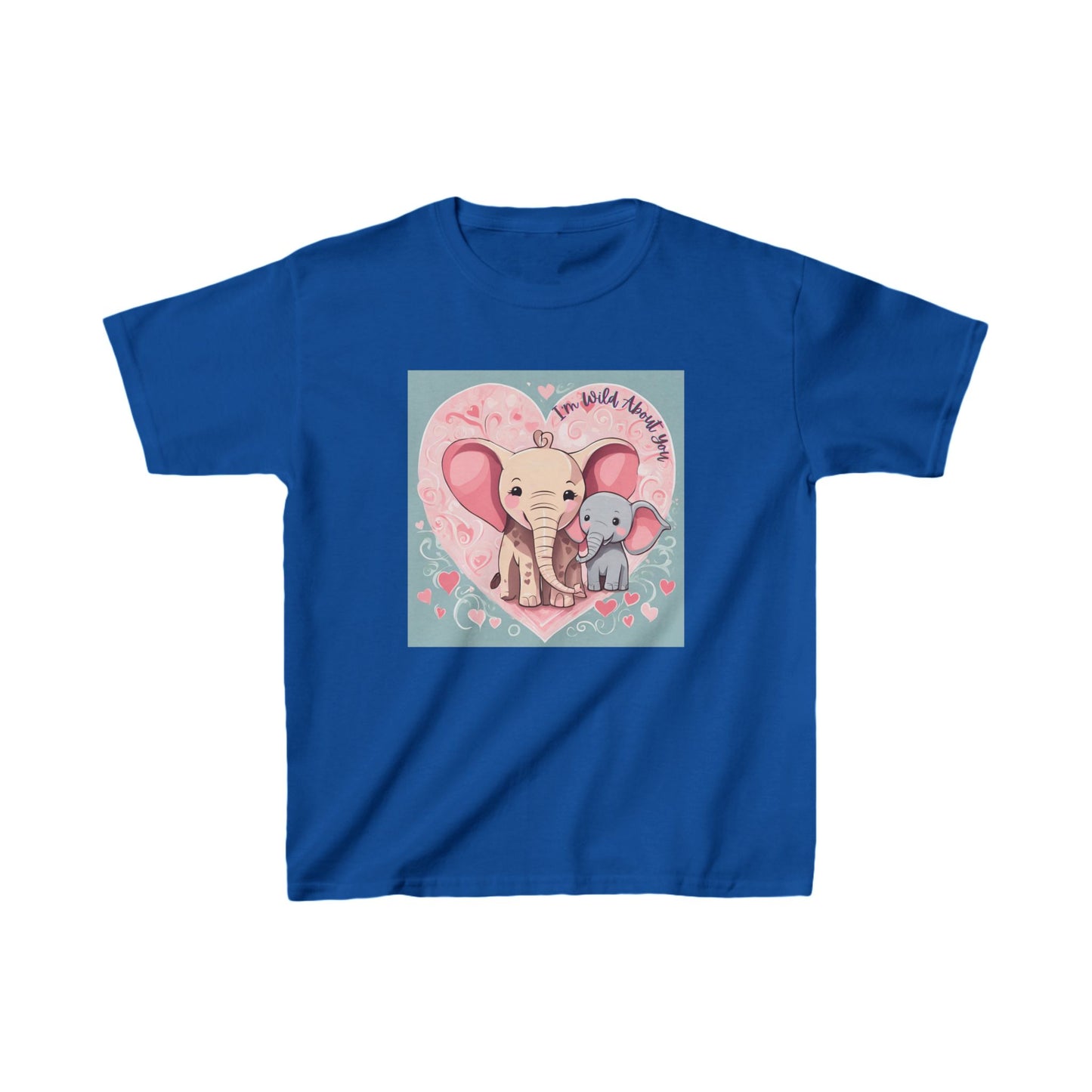 I'm Wild About You - Elephant Duo Valentine's Kids Tee