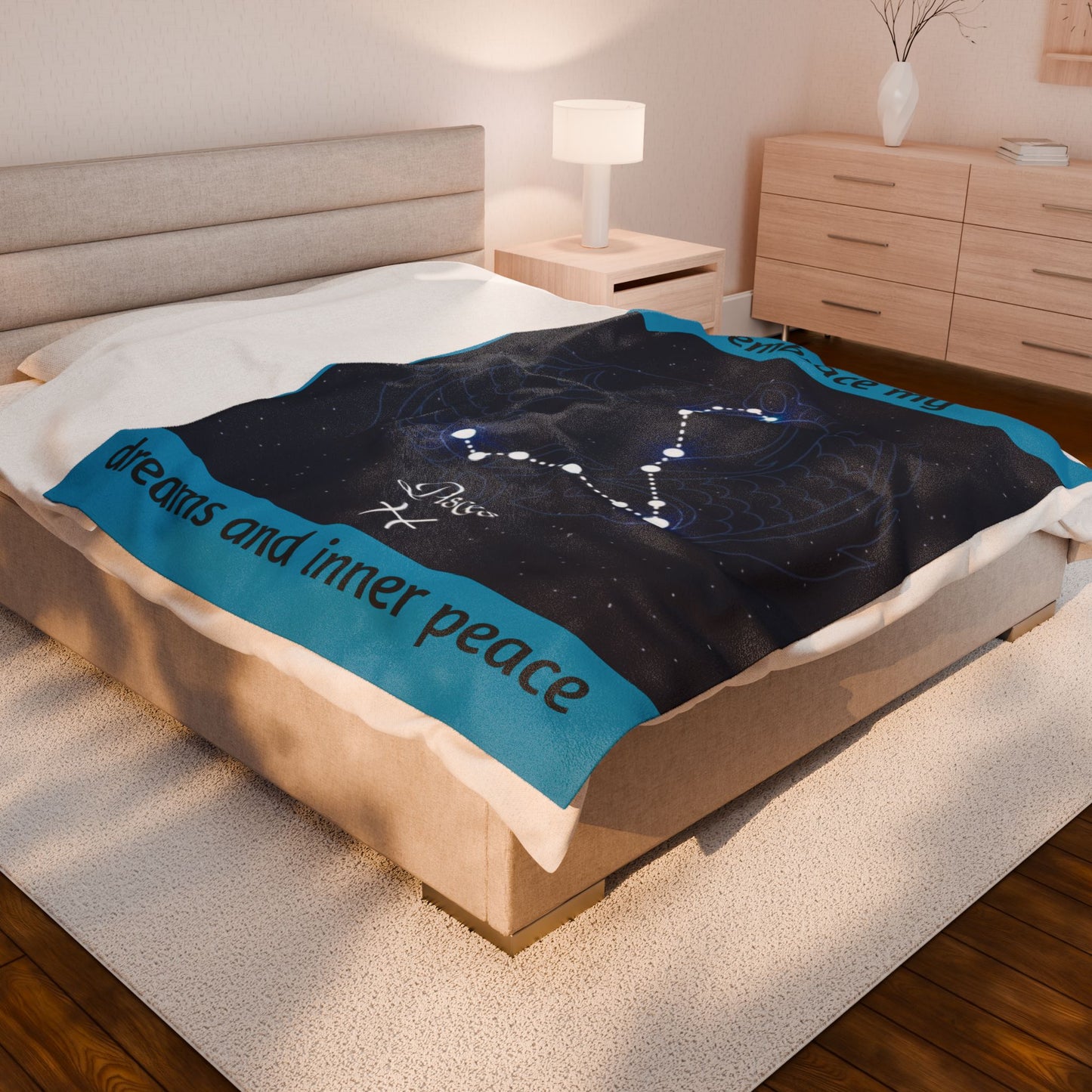 Pisces Constellation Blanket - "I Embrace My Dreams and Inner Peace"