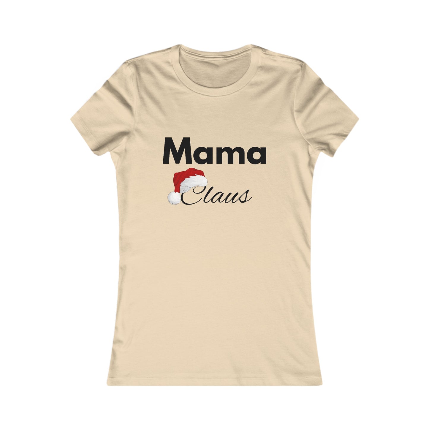 Mama Claus Christmas Shirt - Festive Holiday Tee for Moms with Santa Hat Design