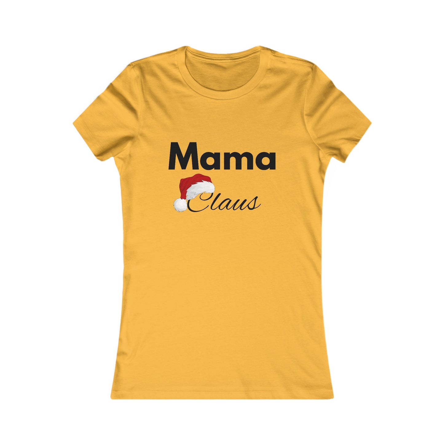 Mama Claus Christmas Shirt - Festive Holiday Tee for Moms with Santa Hat Design