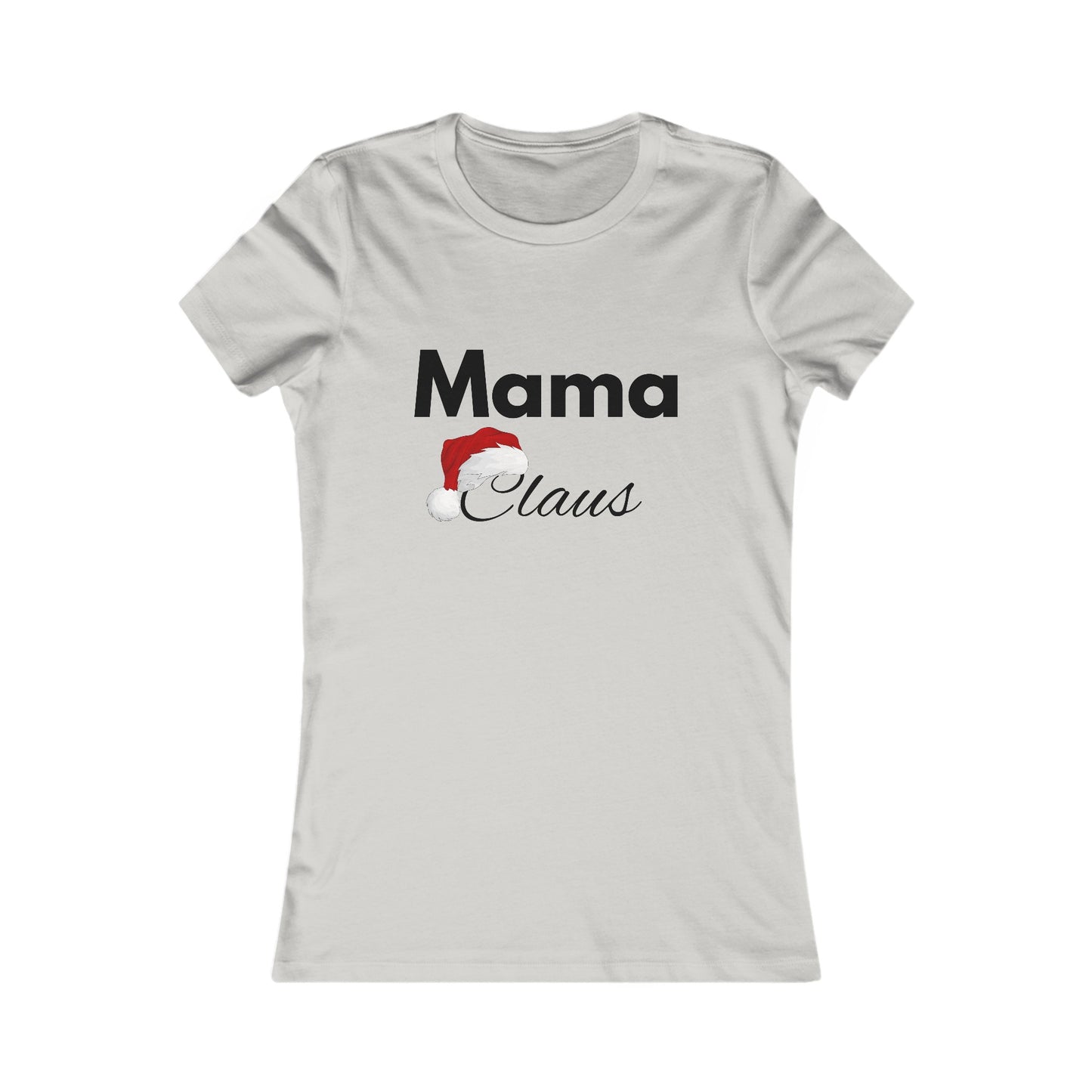Mama Claus Christmas Shirt - Festive Holiday Tee for Moms with Santa Hat Design