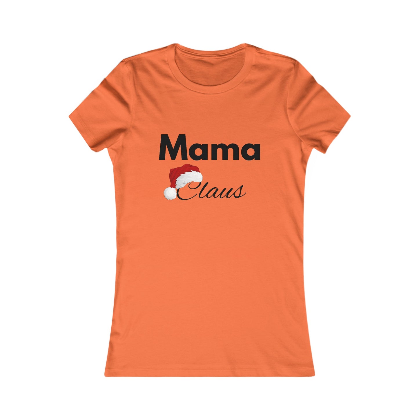 Mama Claus Christmas Shirt - Festive Holiday Tee for Moms with Santa Hat Design