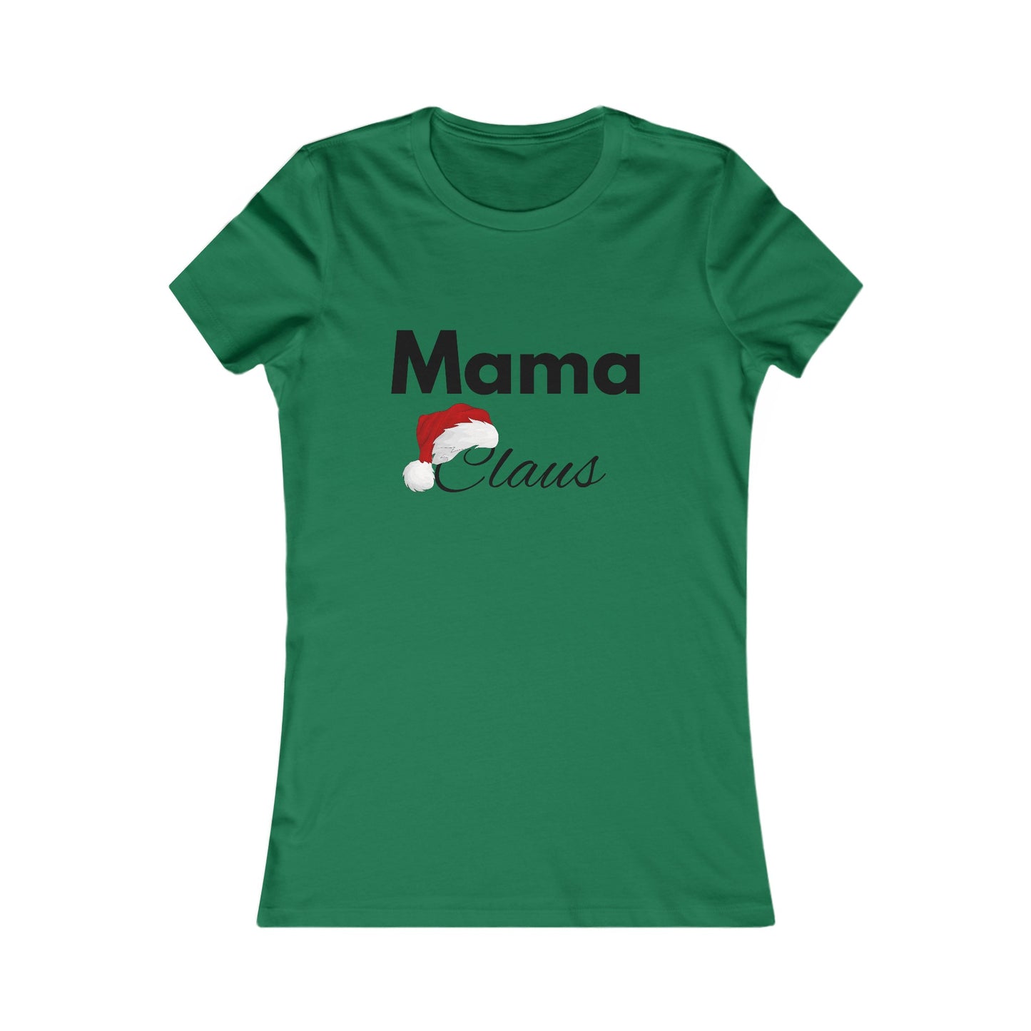 Mama Claus Christmas Shirt - Festive Holiday Tee for Moms with Santa Hat Design
