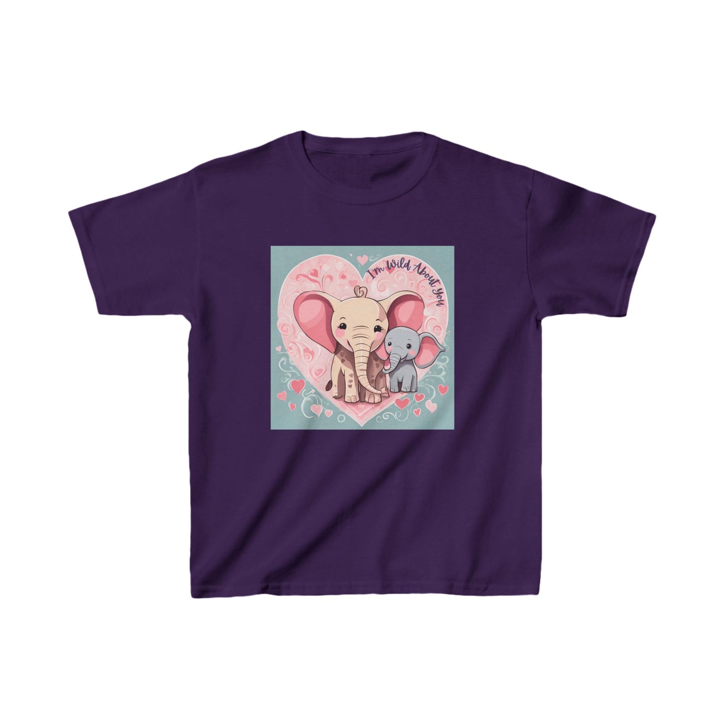 I'm Wild About You - Elephant Duo Valentine's Kids Tee