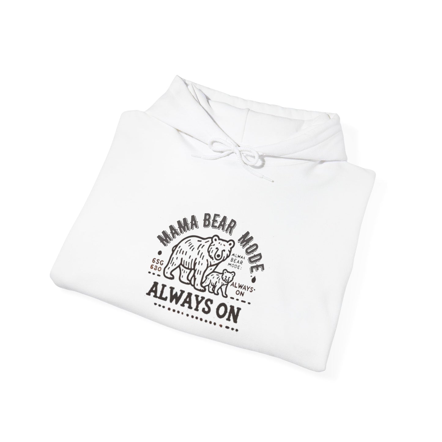 Vintage Mama Bear Mode - Always On Hoodie - Cute Gift for Moms, Perfect for Birthdays, Mother's Day, Relaxation, Everyday Wear