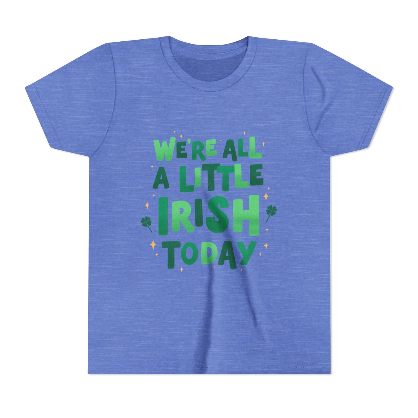 We are All A Little Irish Today Youth Tee | St. Patricks Day Shamrock Shirt