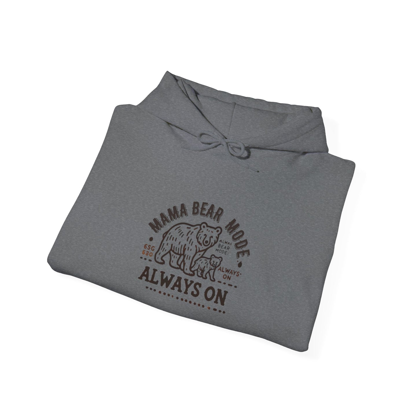 Vintage Mama Bear Mode - Always On Hoodie - Cute Gift for Moms, Perfect for Birthdays, Mother's Day, Relaxation, Everyday Wear
