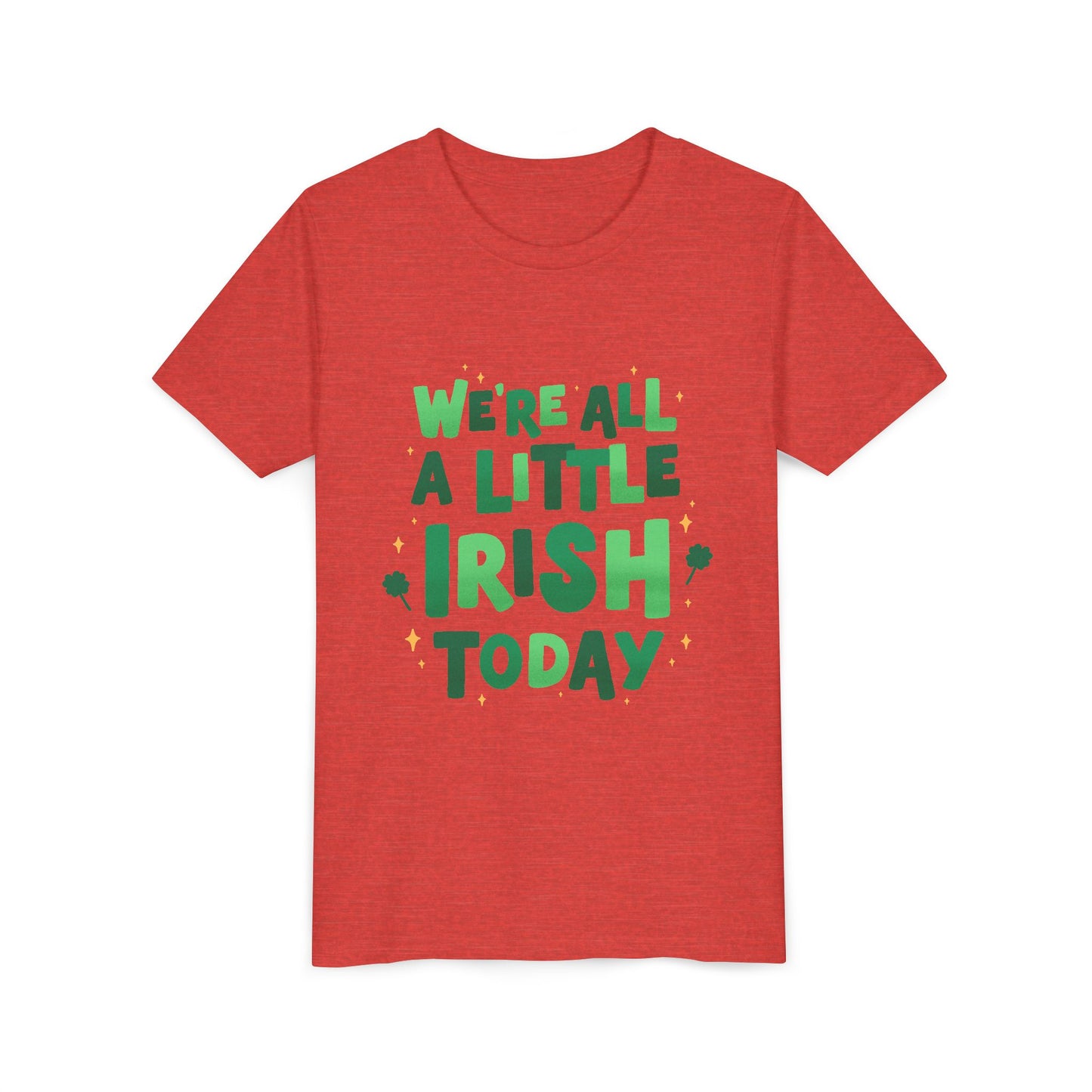 We are All A Little Irish Today Youth Tee | St. Patricks Day Shamrock Shirt