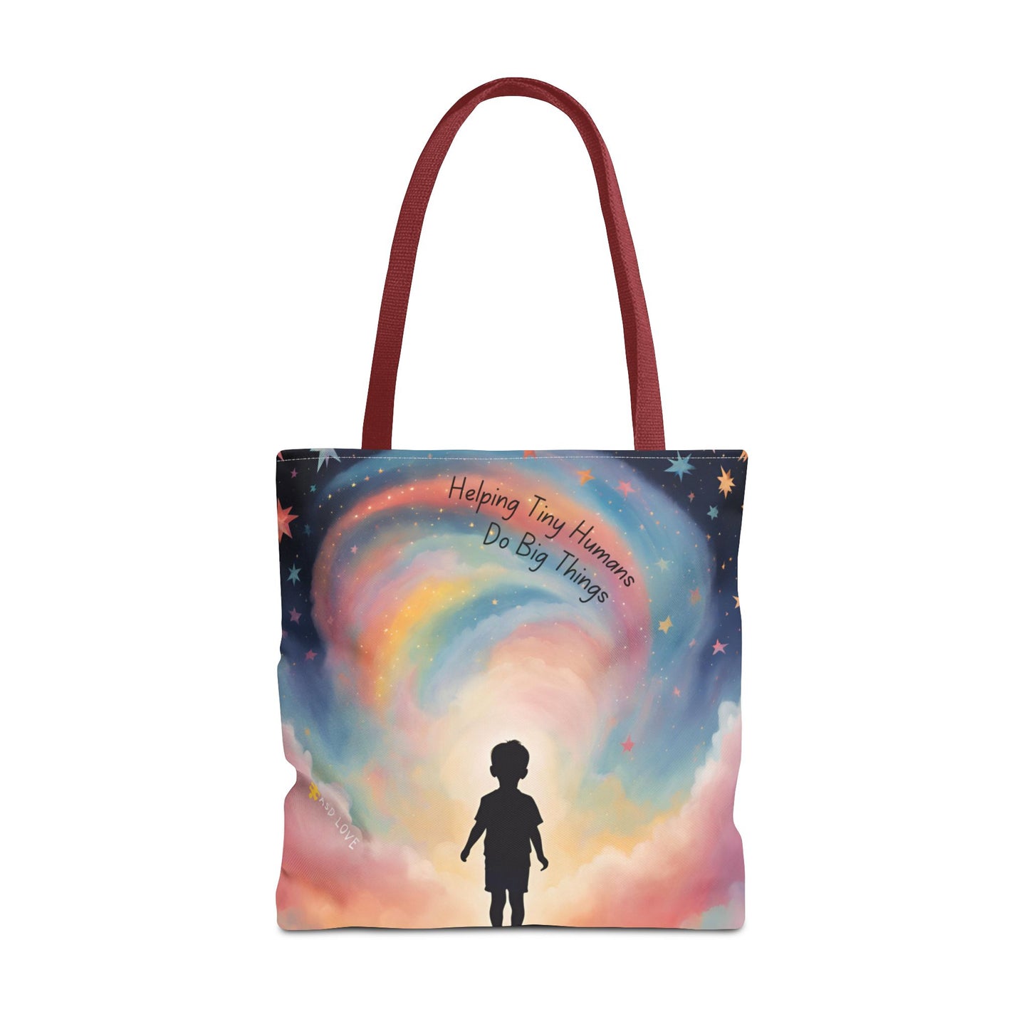Helping Tiny Humans Do Big Things Tote - Inspiring Kids to Reach for the Stars
