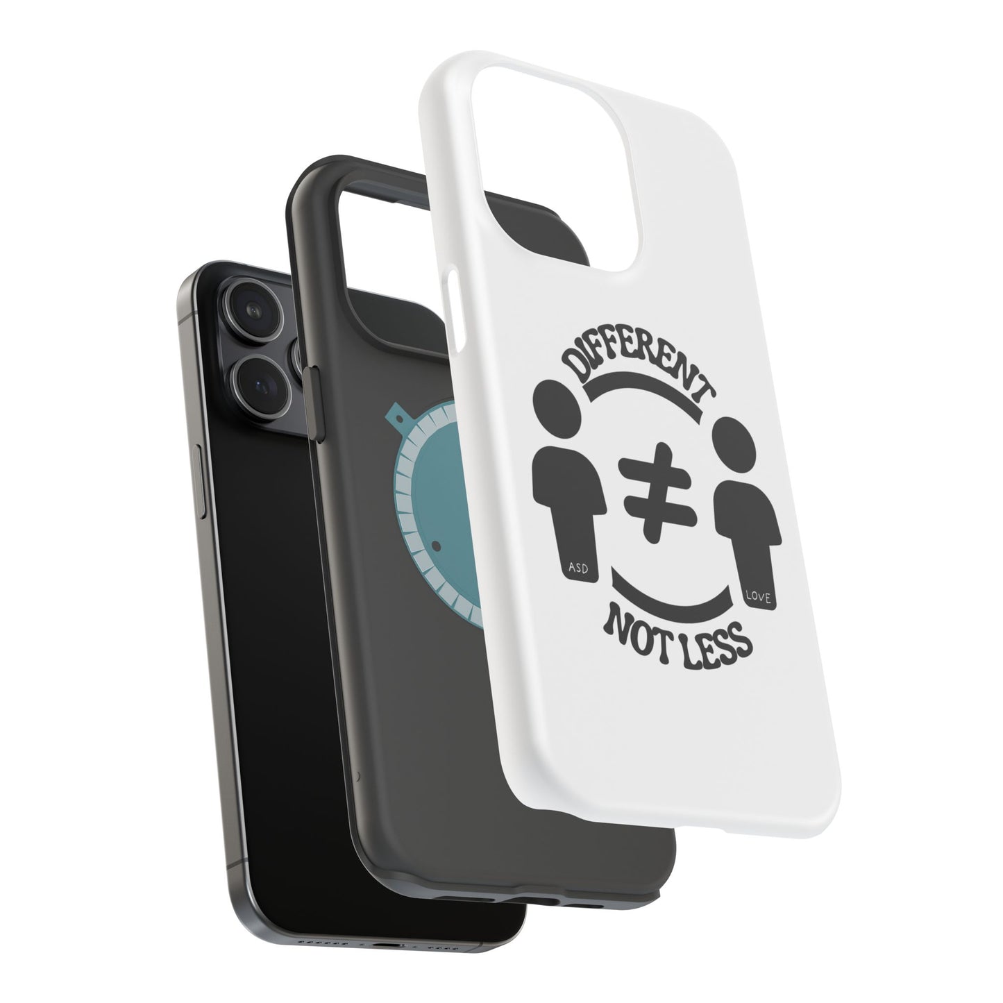 Silhouette Harmony: Different, Not Less - ASD Awareness Phone Case