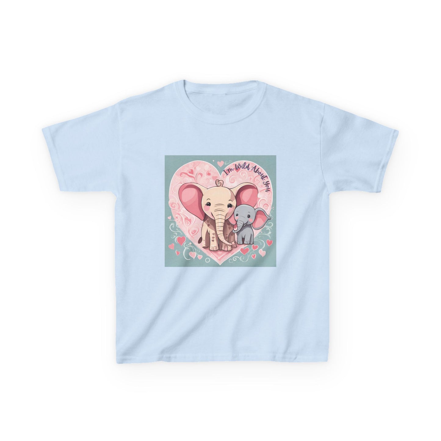 I'm Wild About You - Elephant Duo Valentine's Kids Tee