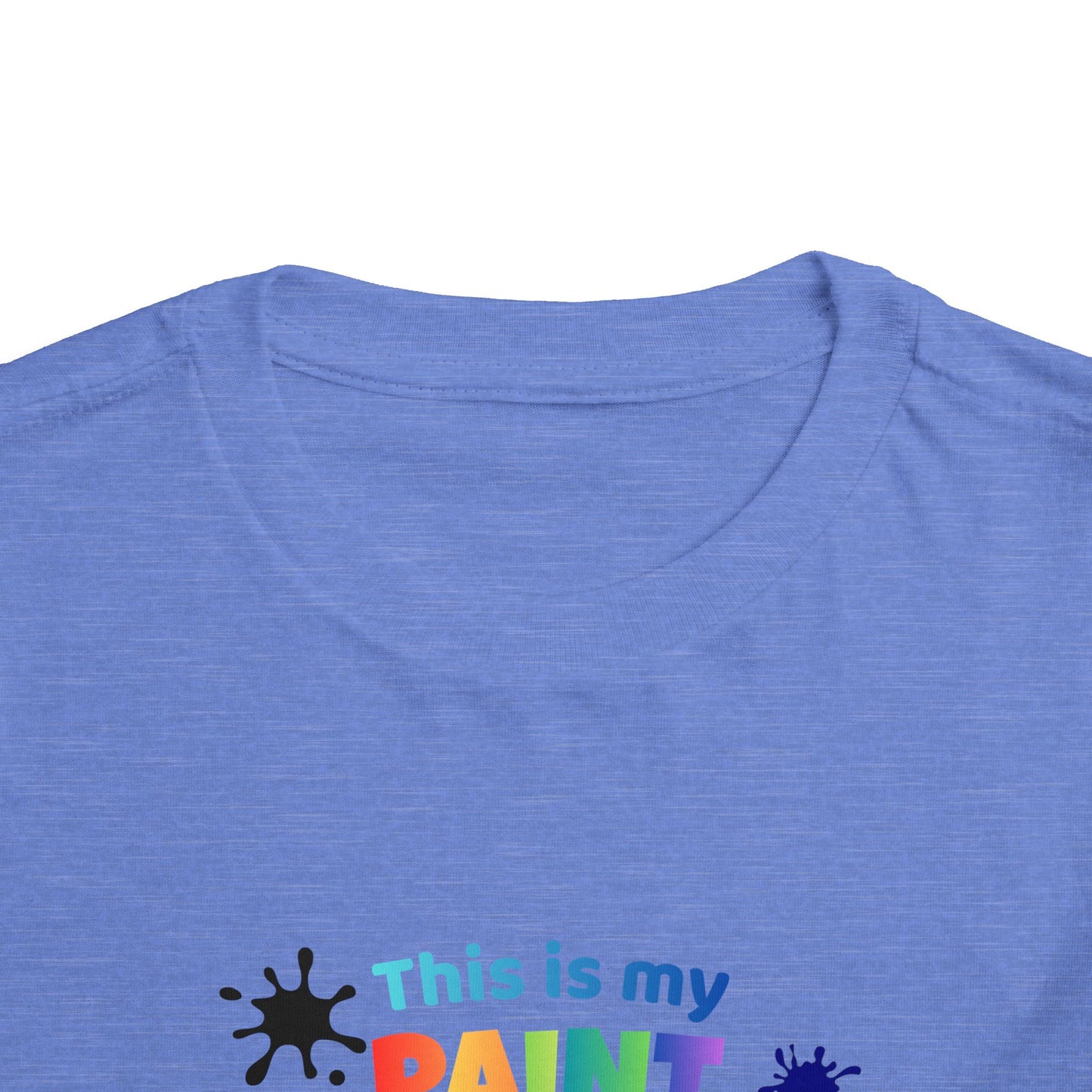 This Is My Paint Shirt Toddler Tee | Colorful Paint Palette Drips, Art Splash Design