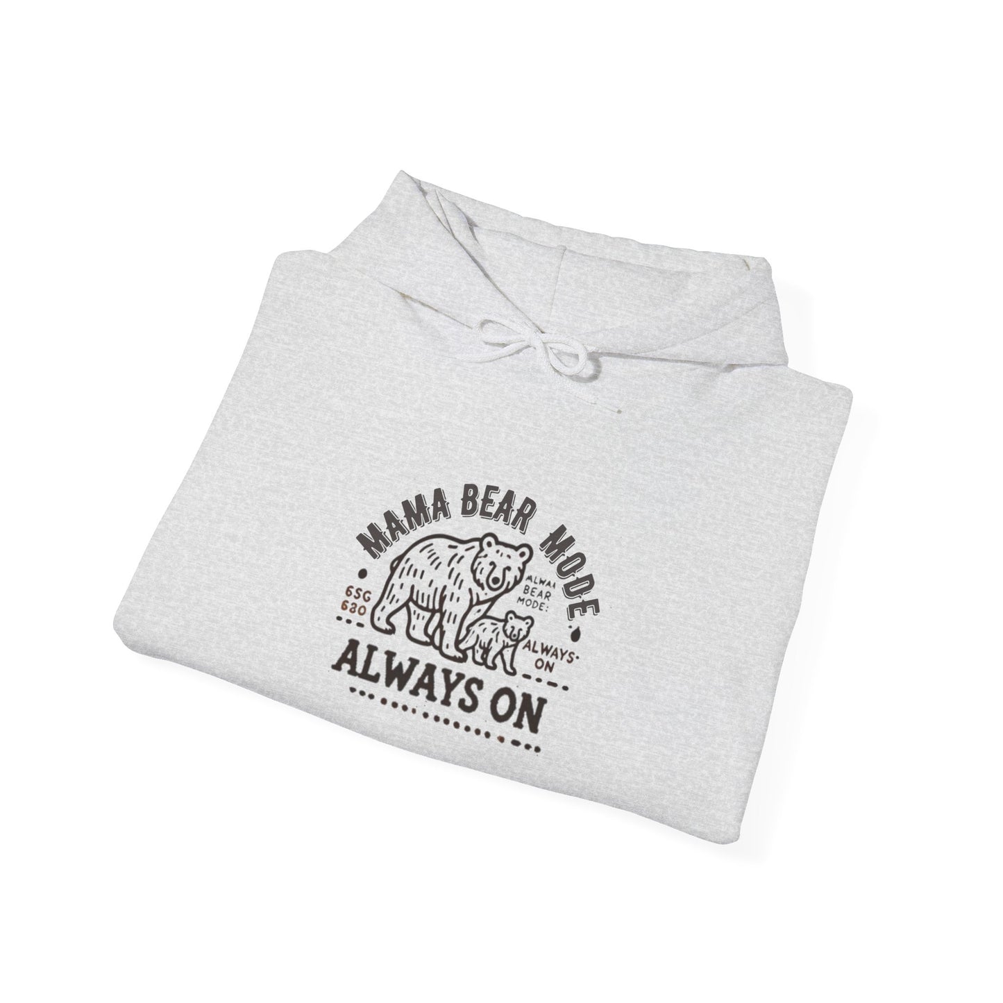 Vintage Mama Bear Mode - Always On Hoodie - Cute Gift for Moms, Perfect for Birthdays, Mother's Day, Relaxation, Everyday Wear