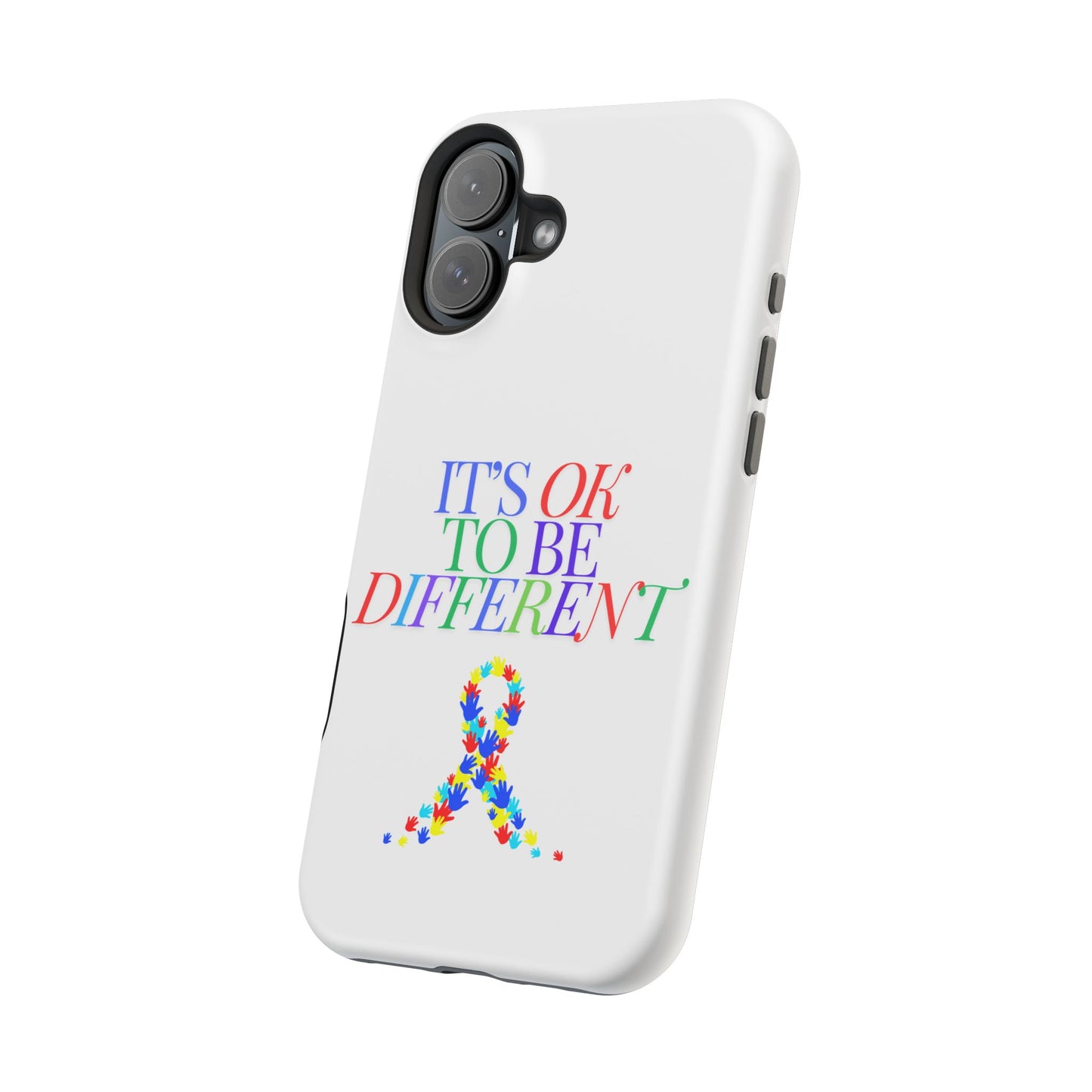 Autism Support Ribbon: It's Okay to Be Different - ASD Awareness Phone Case