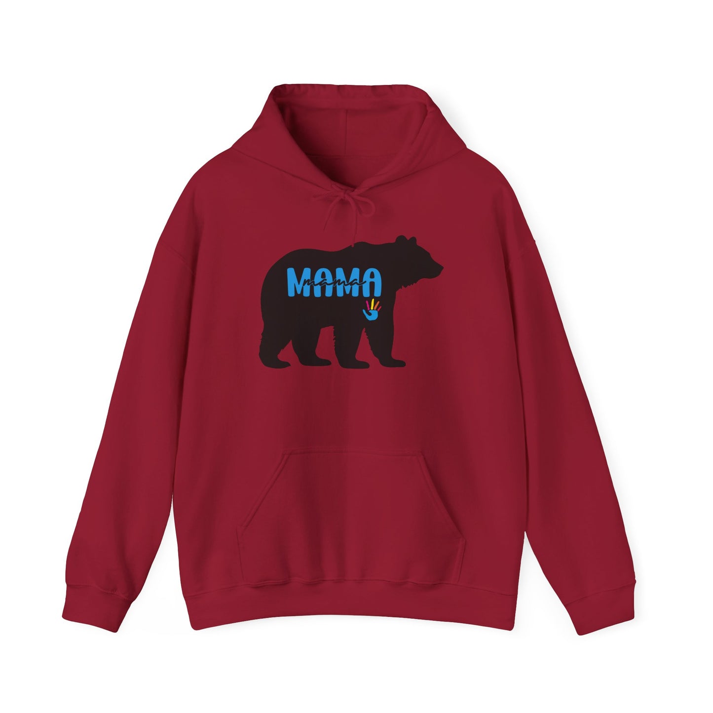 Mama Bear Hooded Sweatshirt | Autism Mama - Proud Support Sweatshirt