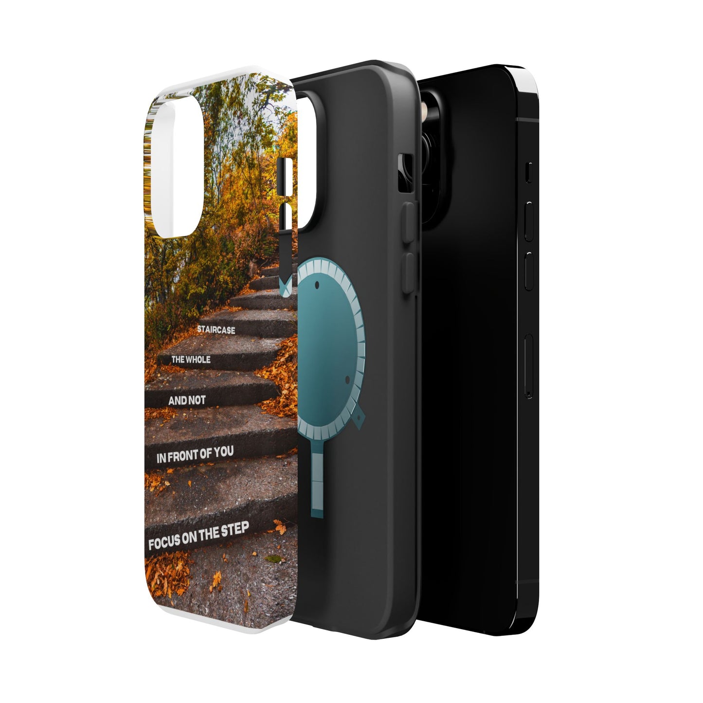 Autumn Steps: Focus on the Journey - Positive Reminder Phone Case