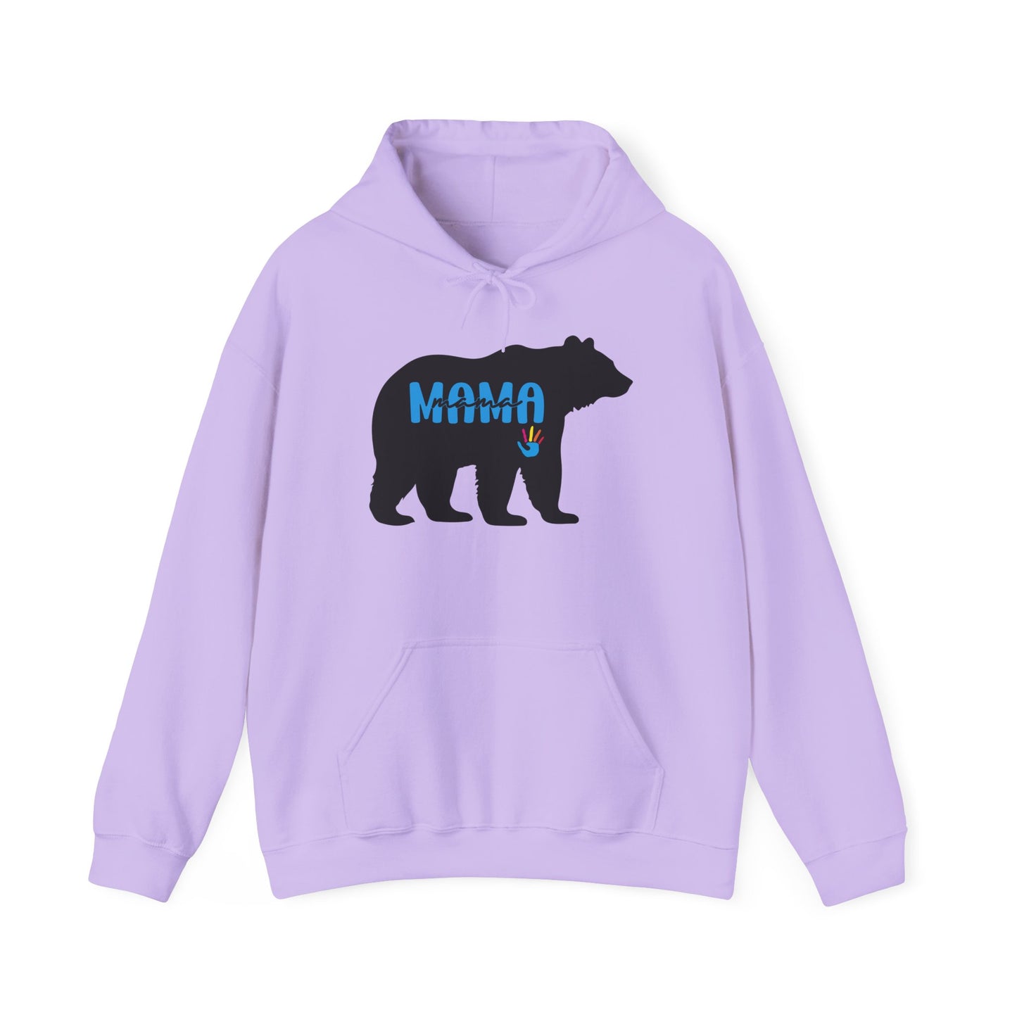 Mama Bear Hooded Sweatshirt | Autism Mama - Proud Support Sweatshirt