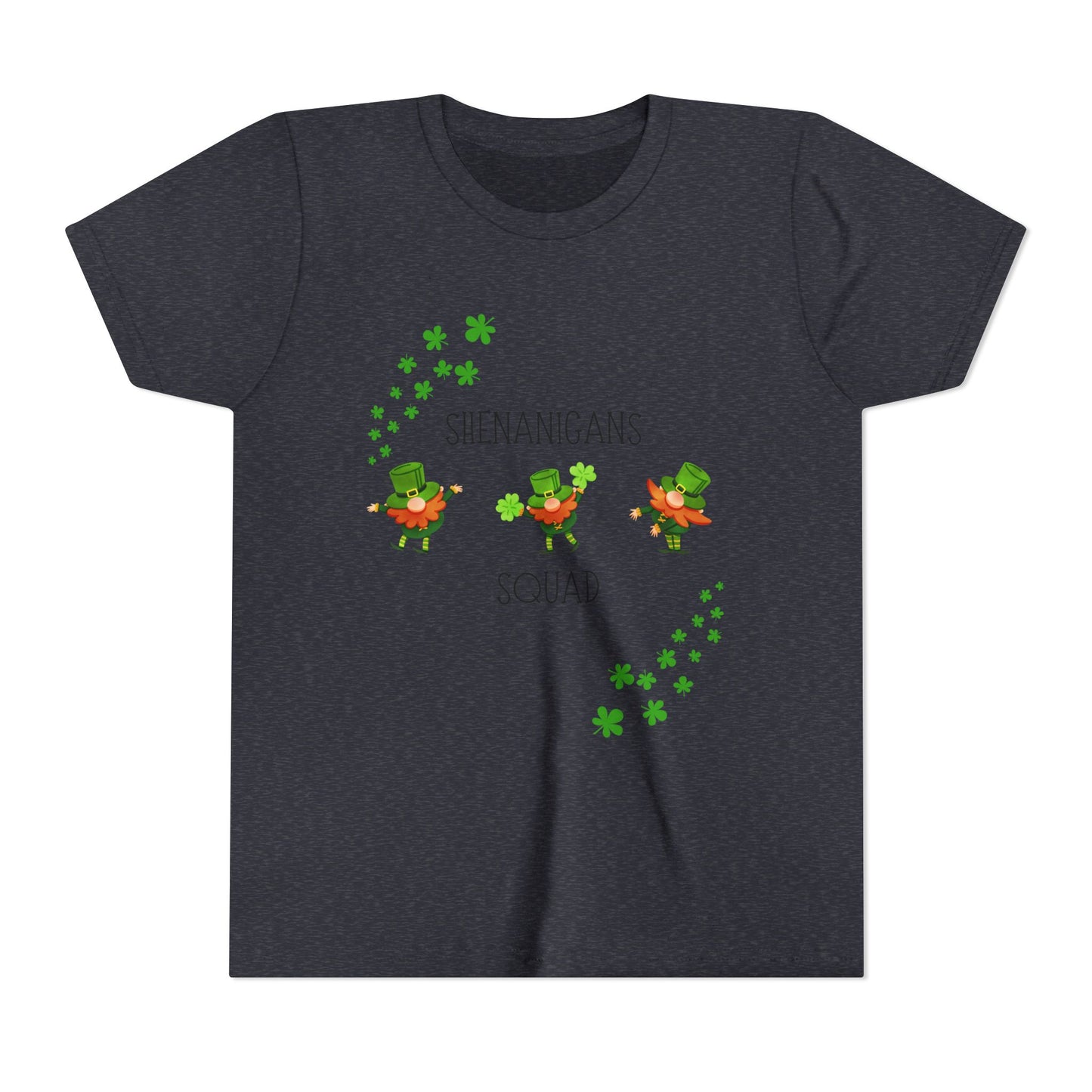 Shenanigans Squad Youth Tee | St. Patrick's Day Leprechaun Shamrock Shirt