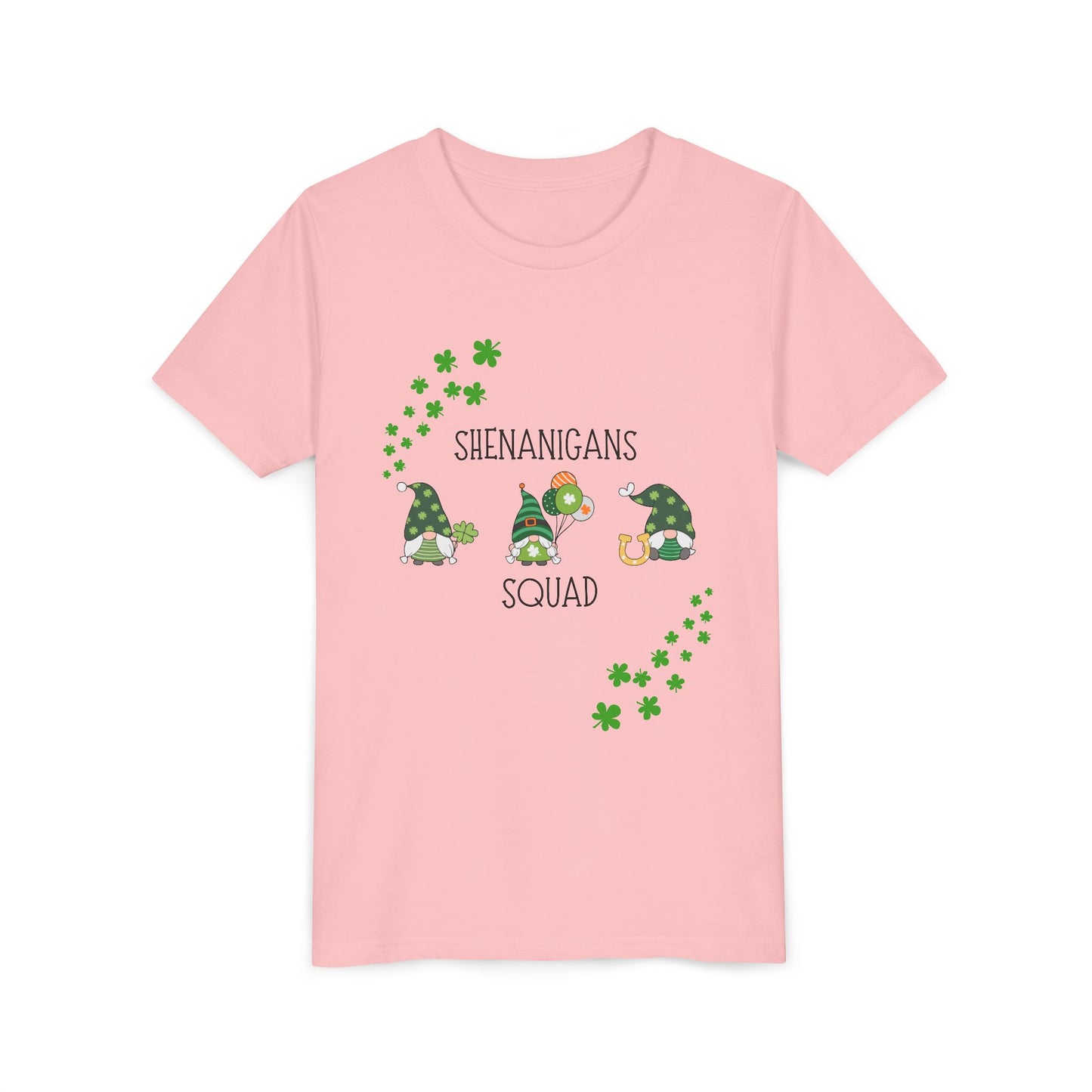 Shenanigans Squad Gnomes Youth Tee | St. Patrick's Day Shamrock Kids Shirt
