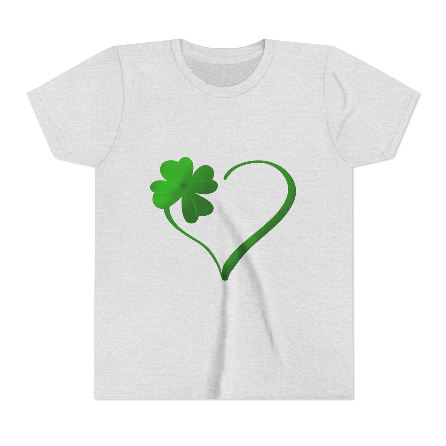Shamrock Heart Youth Tee | St. Patrick's Day Clover Kids Shirt