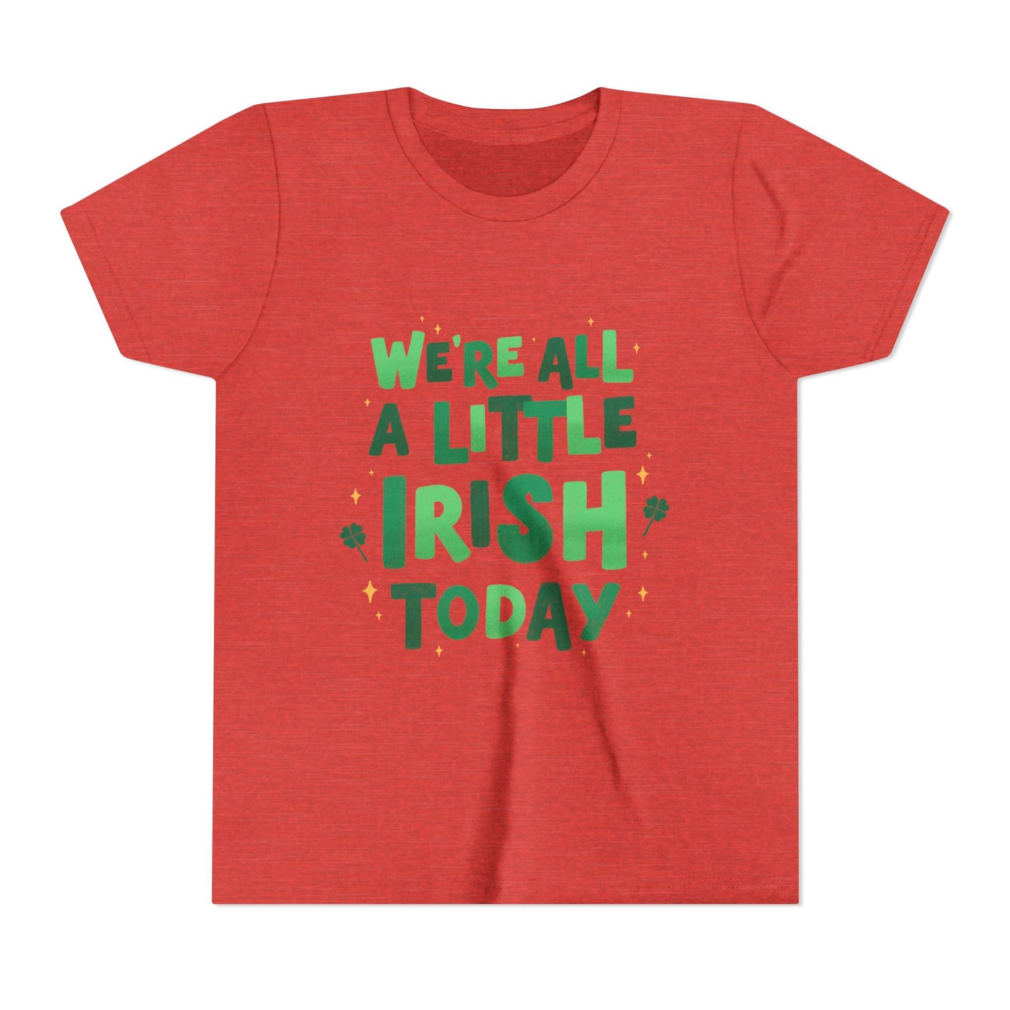 We are All A Little Irish Today Youth Tee | St. Patricks Day Shamrock Shirt