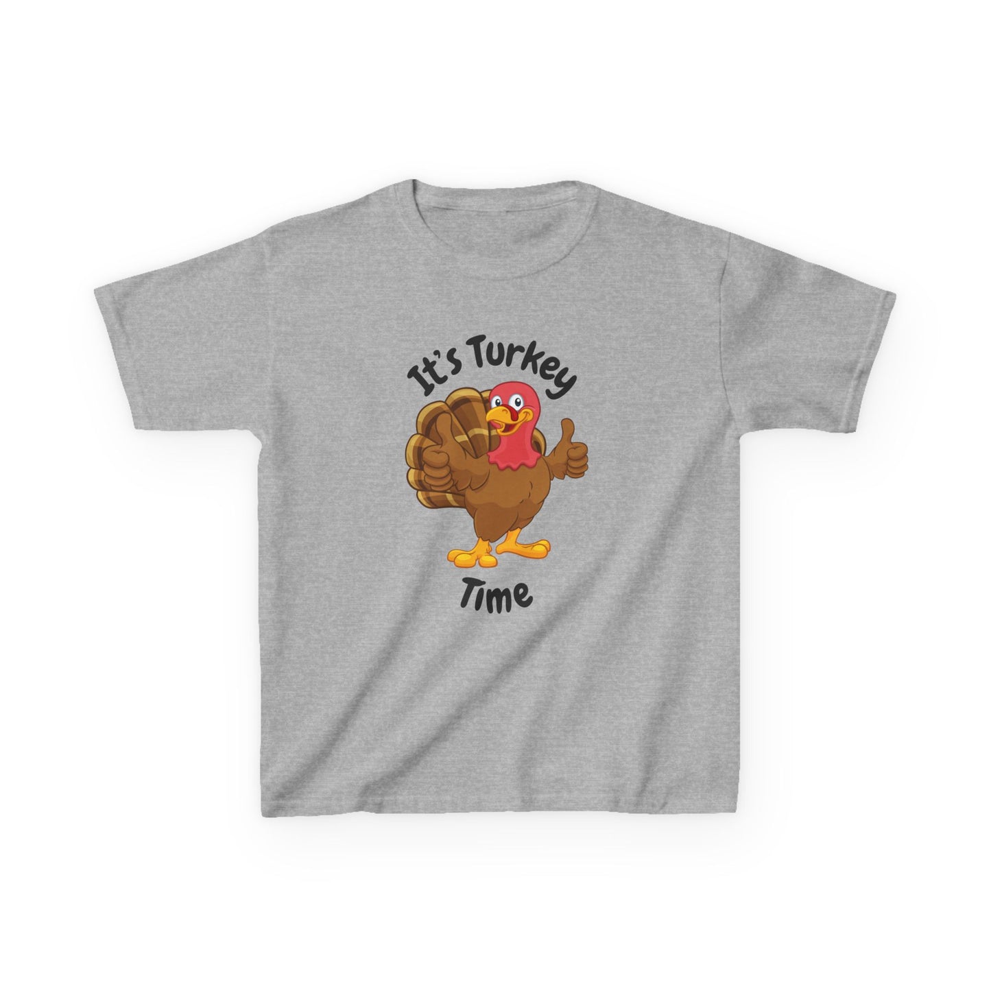 It's Turkey Time Kid Tee - Fun Thanksgiving Shirt for Boys and Girls