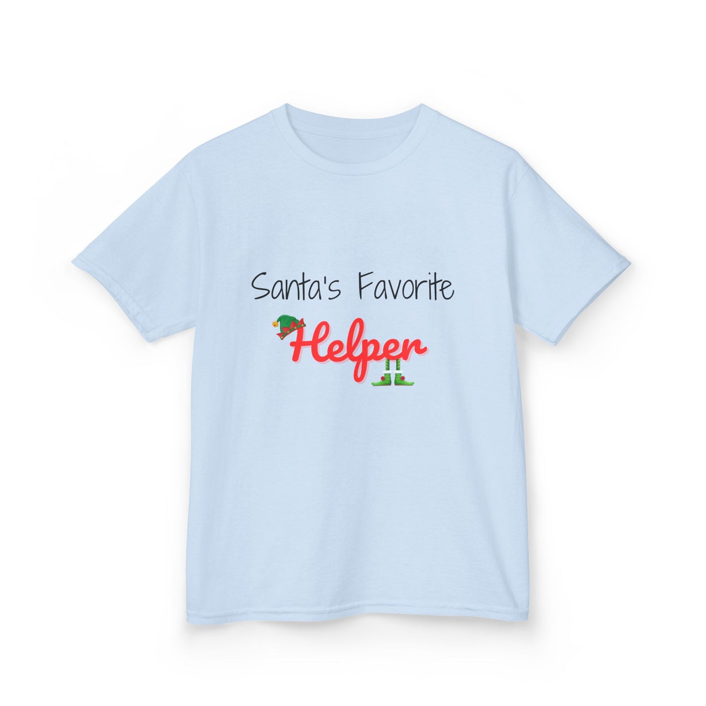 Santa's Favorite Helper Kids Tee - Cute Christmas Shirt for Boys and Girls